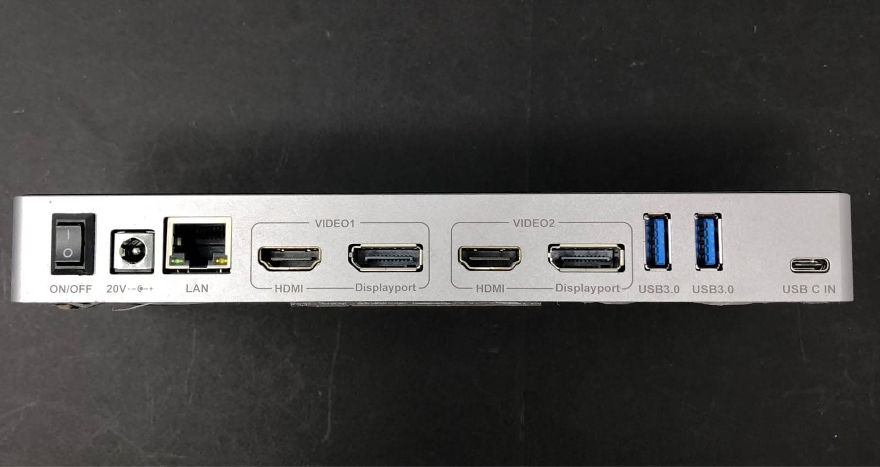 QGeeM USB 3.0 Docking Station Dual 4K HDMI DP Ethernet Pre-Owned - Thumbnail 3