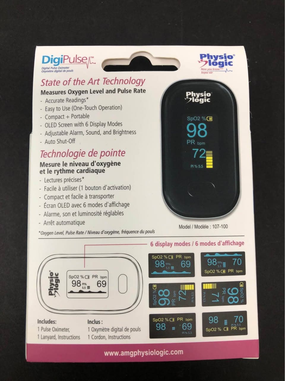 Physio Logic DigiPulse Finger Oximeter - New, Fast SpO2 & Heart Rate Monitor - Thumbnail 9