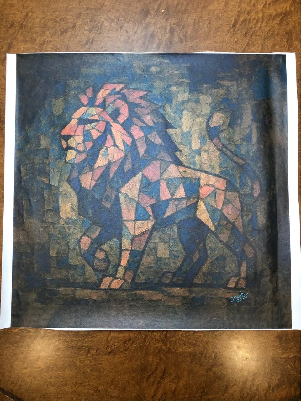 Dorit Levi "The Dance" Print 28"x28" - New, Vibrant Wall Art