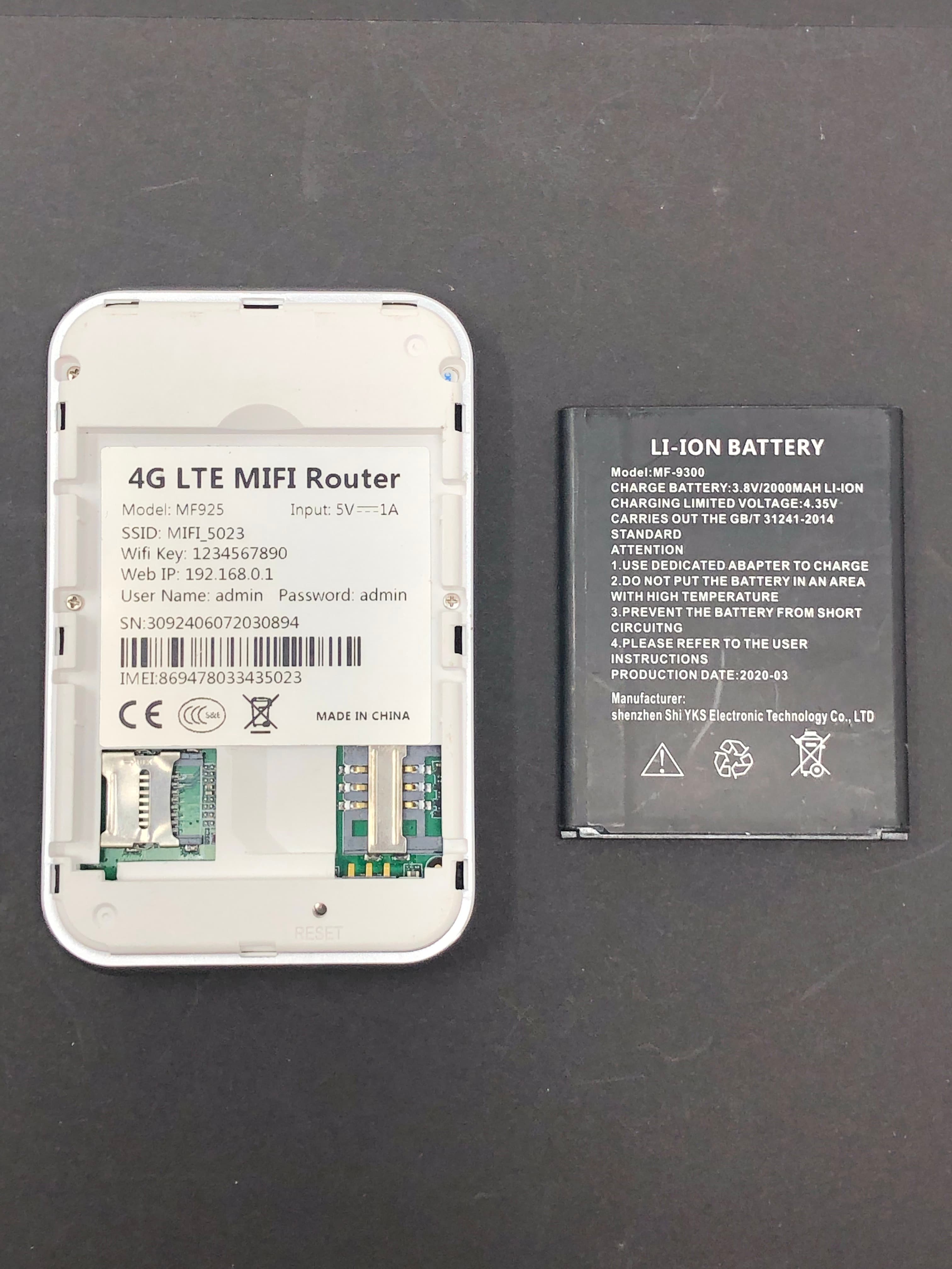 4G LTE MiFi Router MF925 Portable WiFi Hotspot Pre-Owned - Thumbnail 3