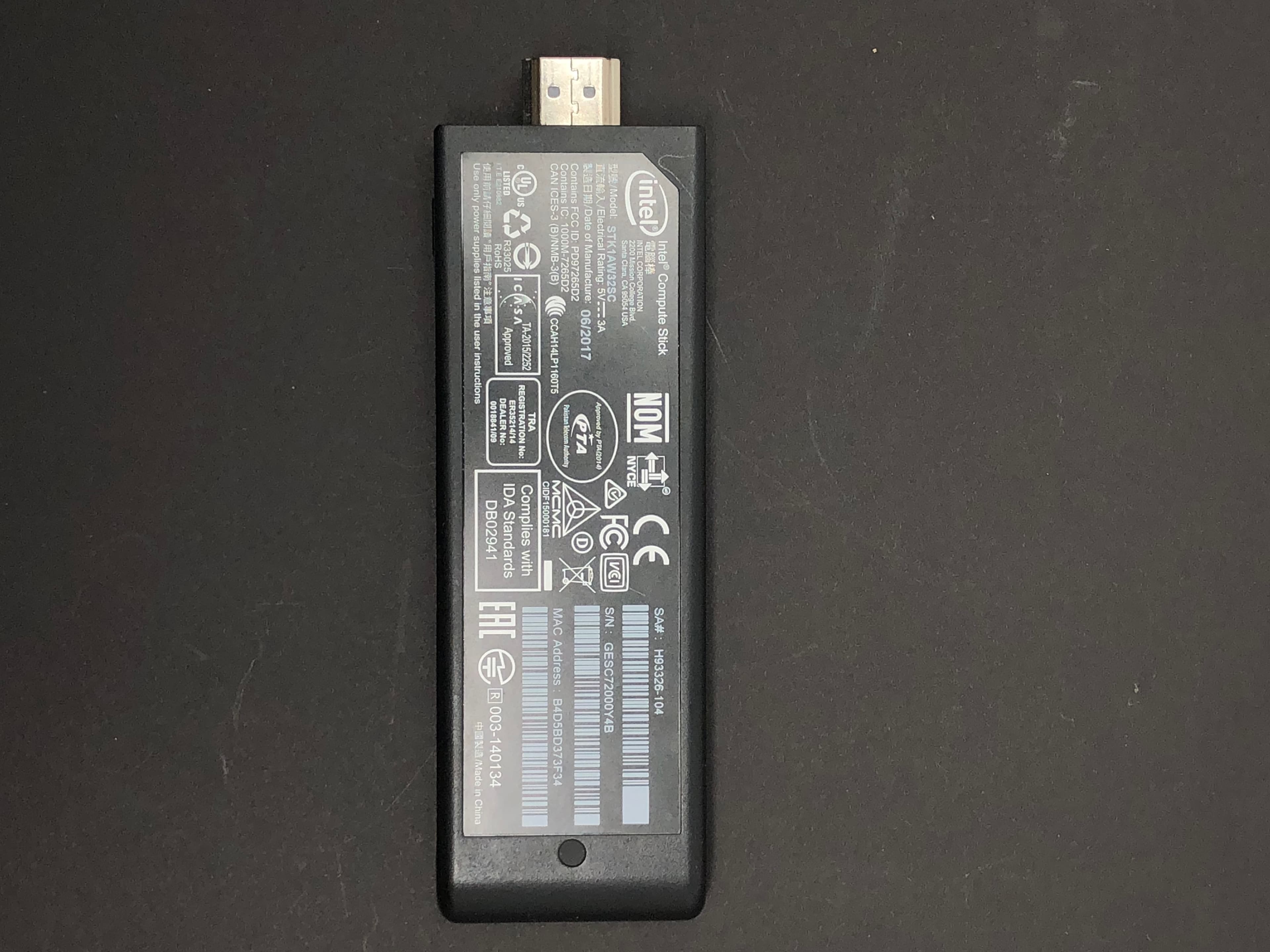 Intel Compute Stick HDMI PC STK1AW32SC Pre-Owned - Thumbnail 3