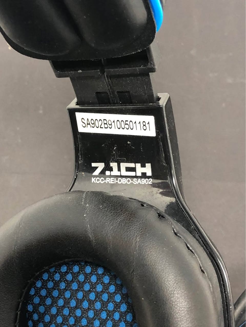 SADES SA902 USB 7.1 Surround Sound Gaming Headset Black Blue Pre-Owned - Thumbnail 3