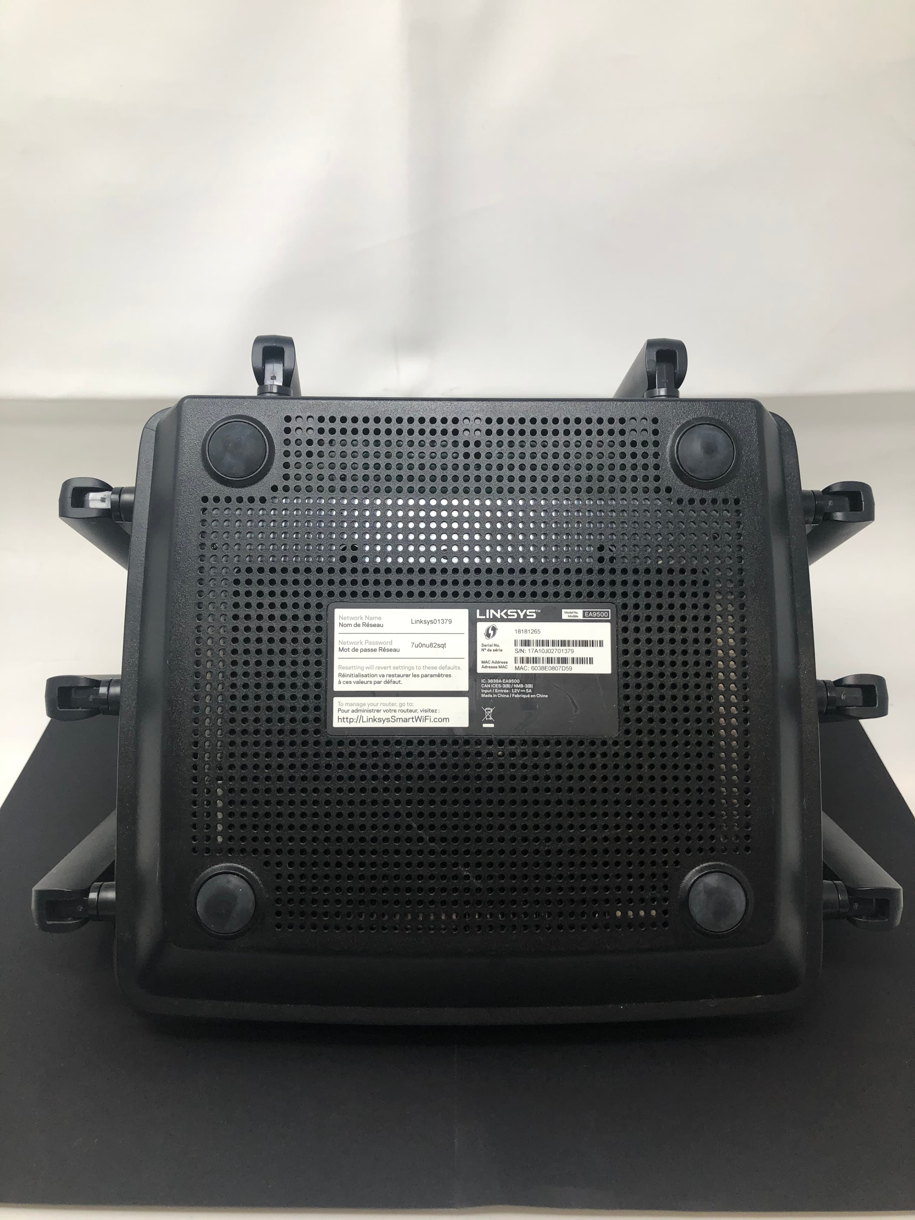 Linksys EA9500 Dual-Band Router 5.3 Gbps 8 Port MU-MIMO Pre-Owned - Thumbnail 5