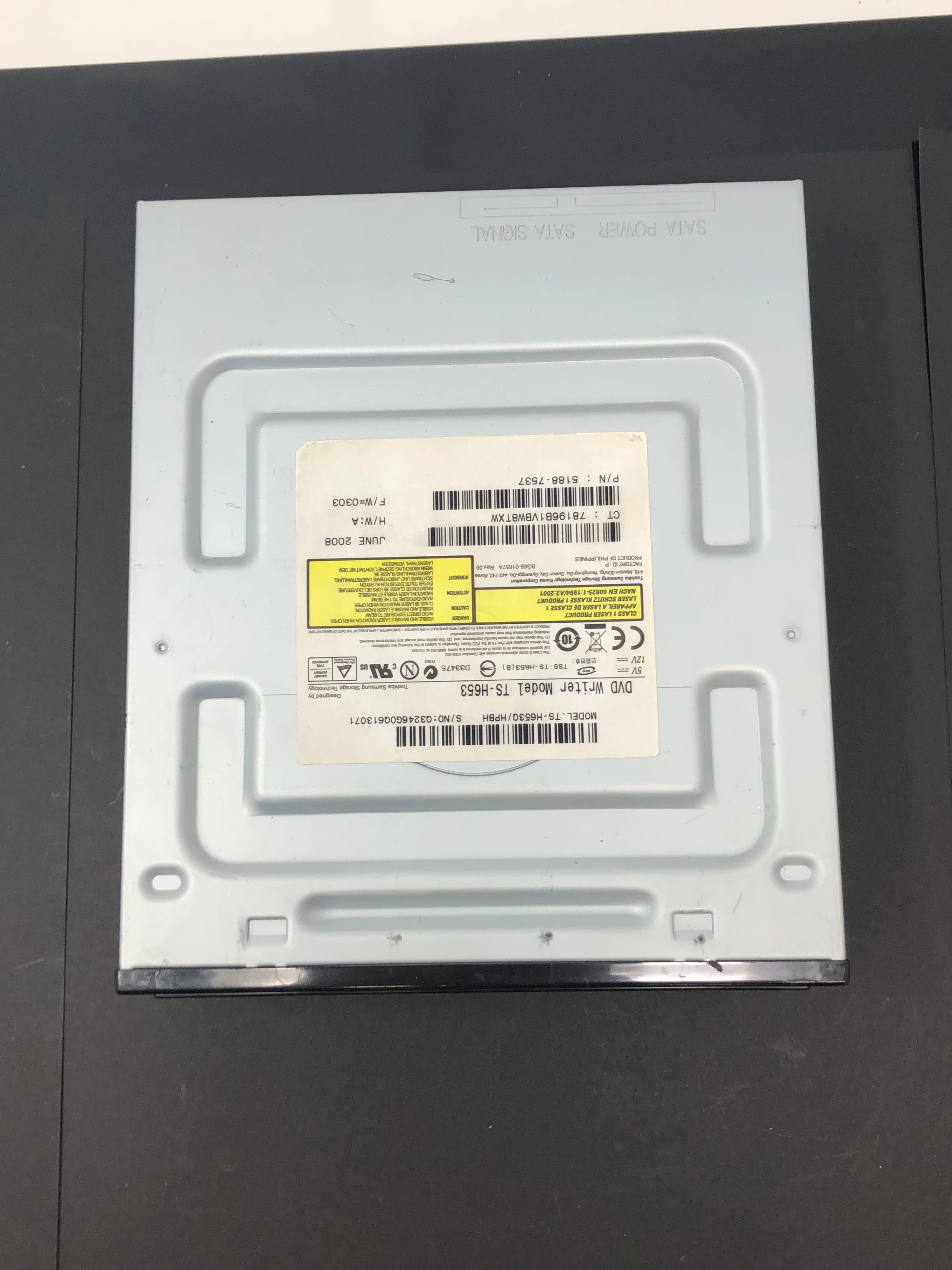 TS-H653 DVD Writer Drive SATA Pre-Owned - Thumbnail 3