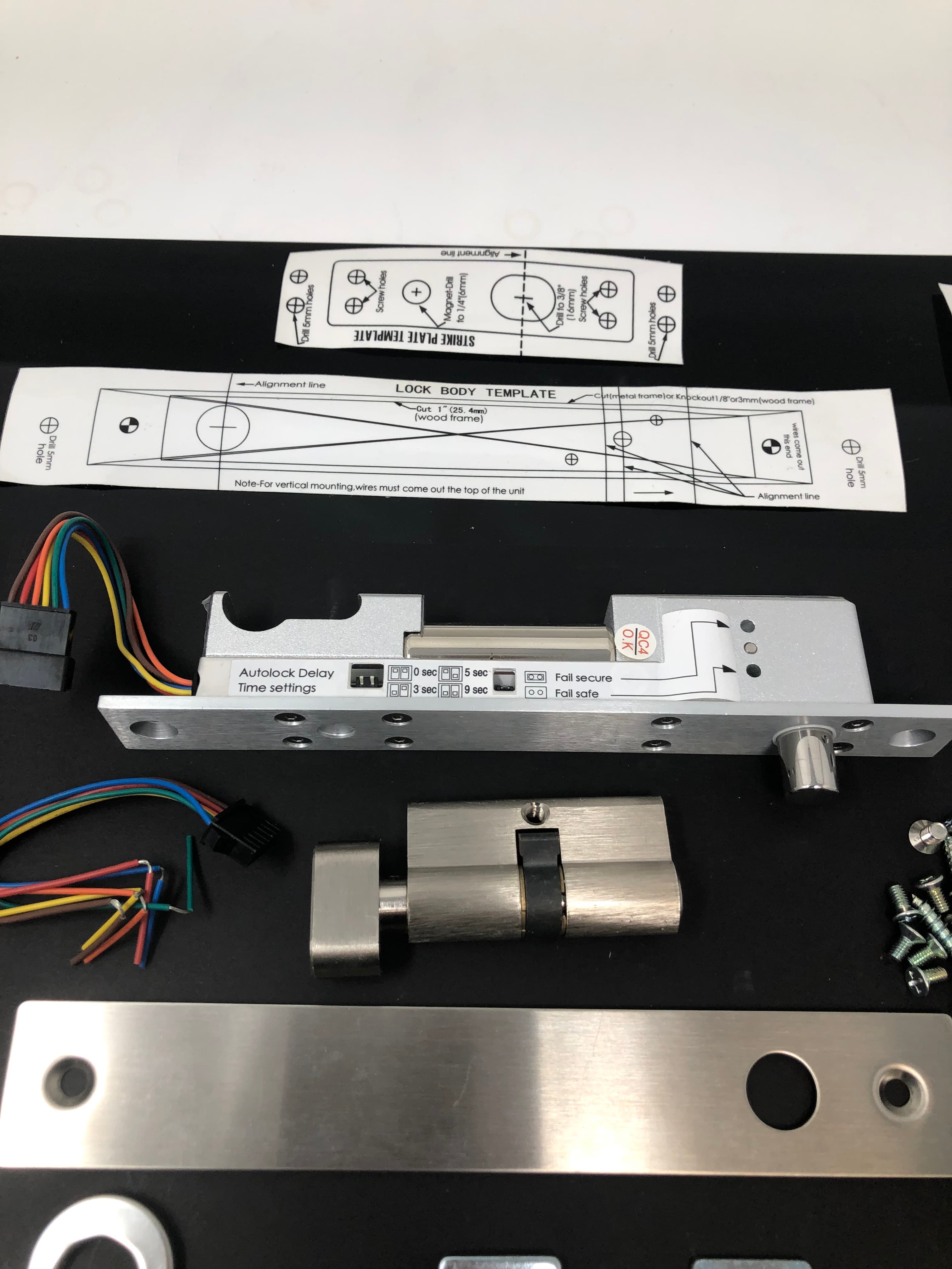 VI-810ST Adjustable Electric Bolt Lock with Cylinder - New in Box