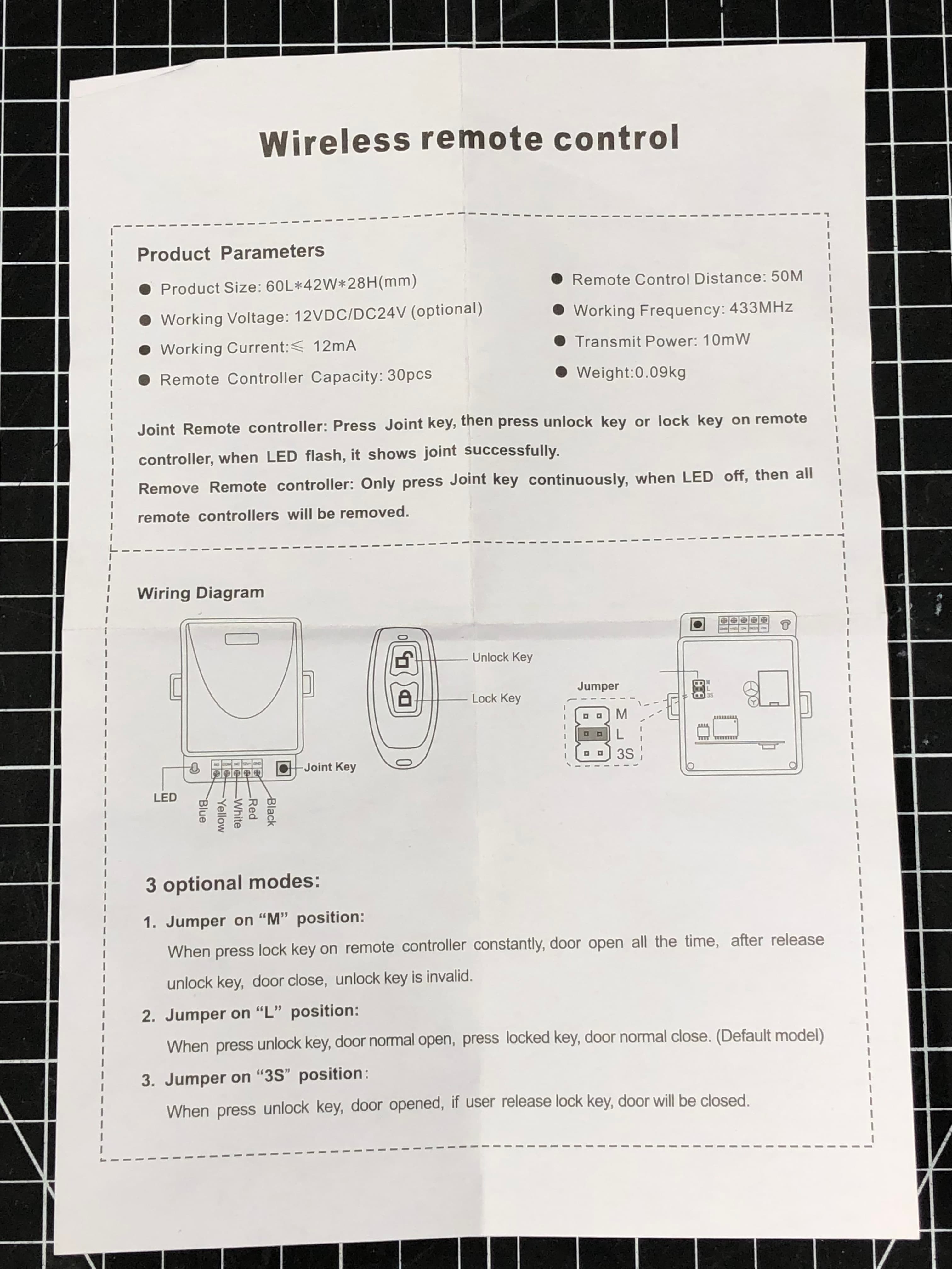 VI-950 Wireless Remote Control Entry System - New in Box - Thumbnail 10