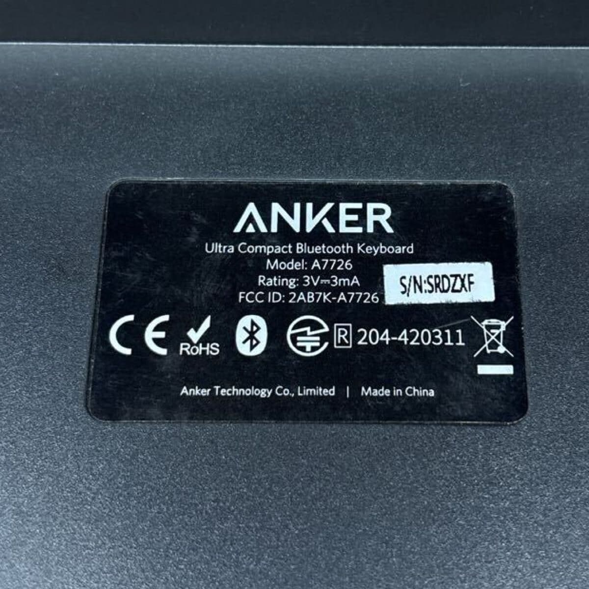 Anker A7726 Ultra Compact Bluetooth Keyboard Pre-Owned - Thumbnail 2