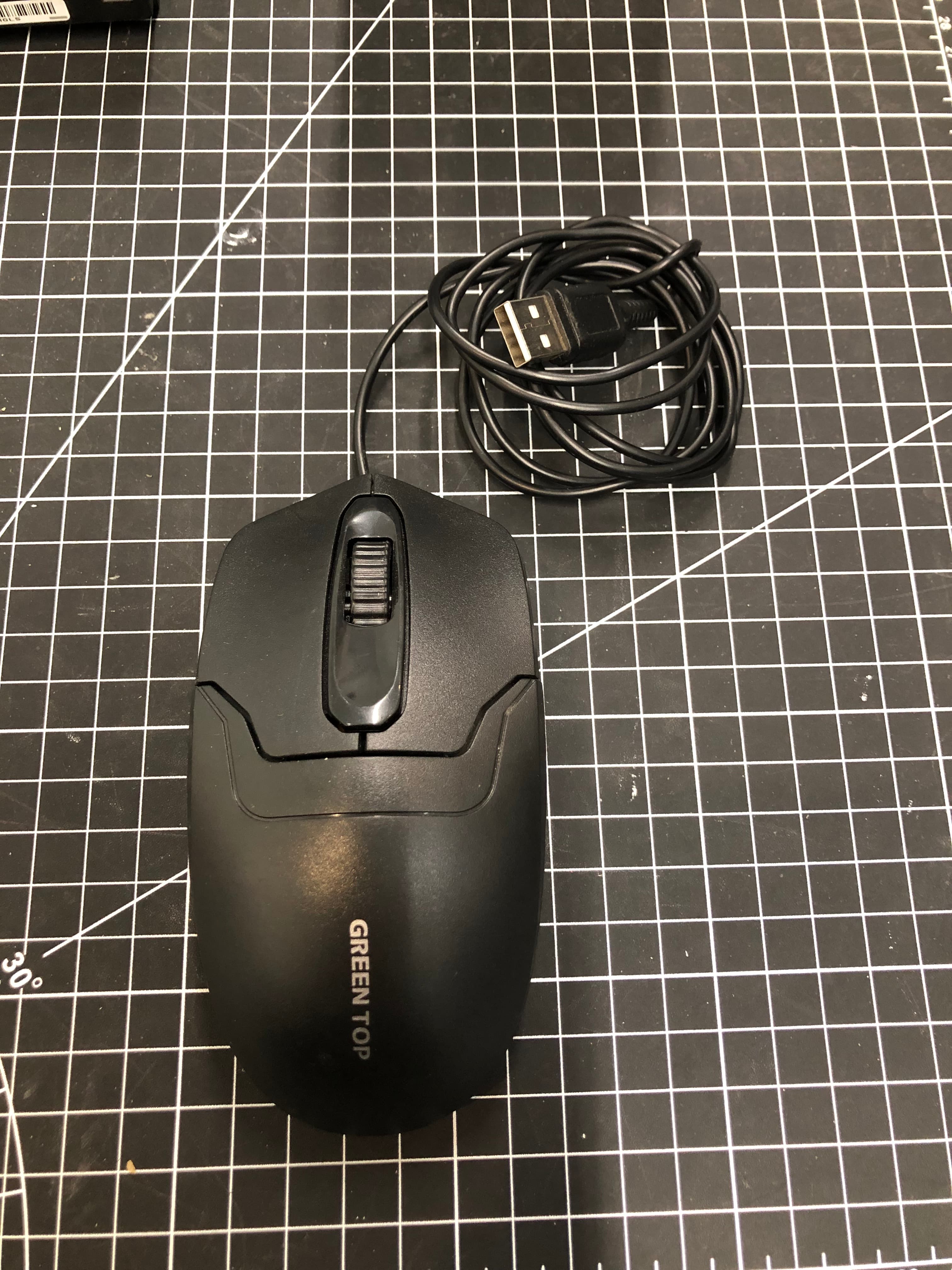 Greentop Wired 3D Optical Mouse USB Black Pre-Owned