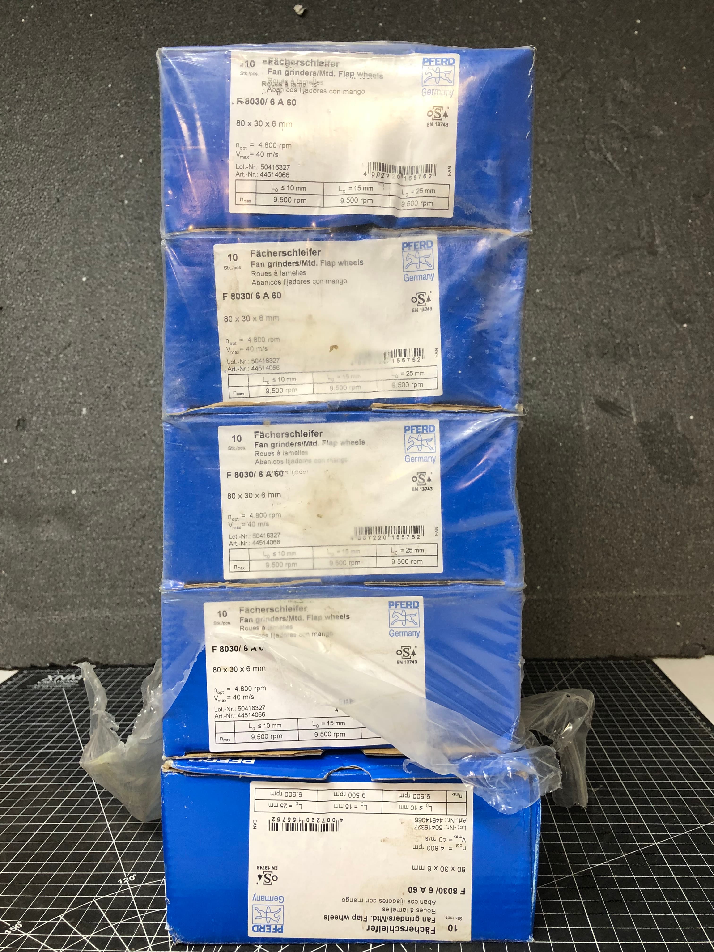 10 Pcs MTD Flap Wheel Grinders 60 Grit - New, Industrial Grade - Thumbnail 9