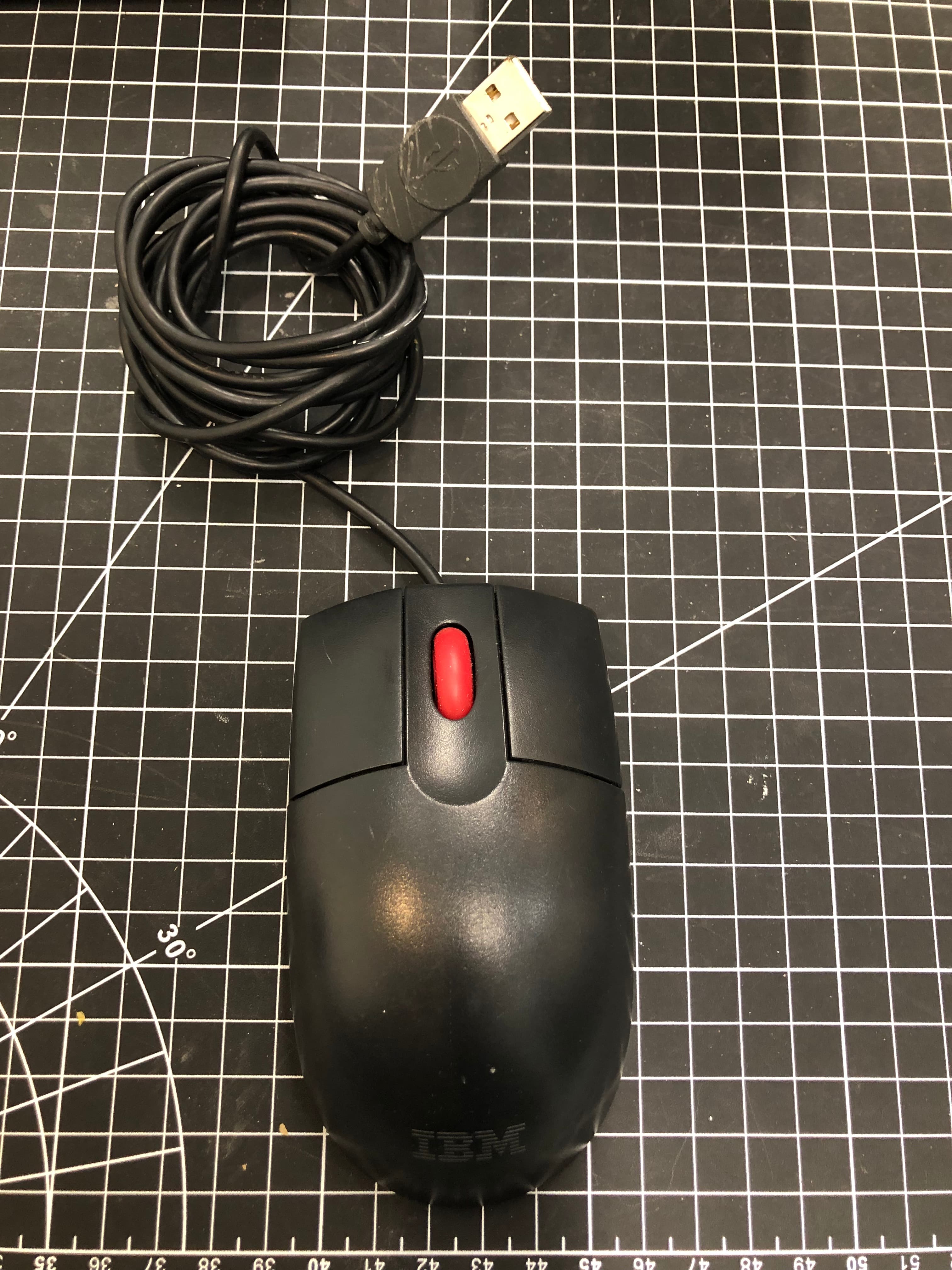 IBM M02B0UL Wired USB Optical Mouse Pre-Owned