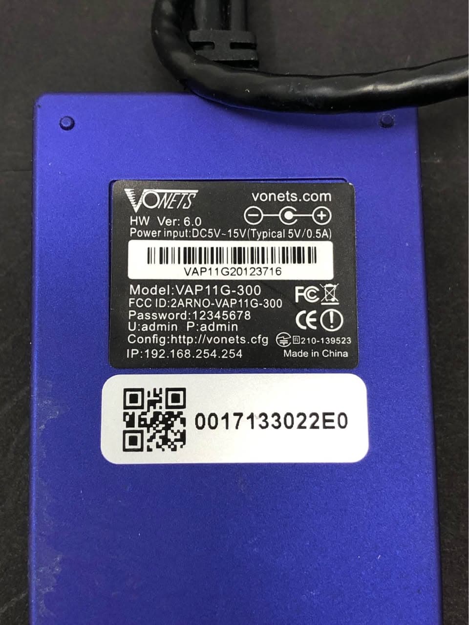 Vonets VAP11G-300 WiFi Bridge Repeater Pre-Owned - Thumbnail 2