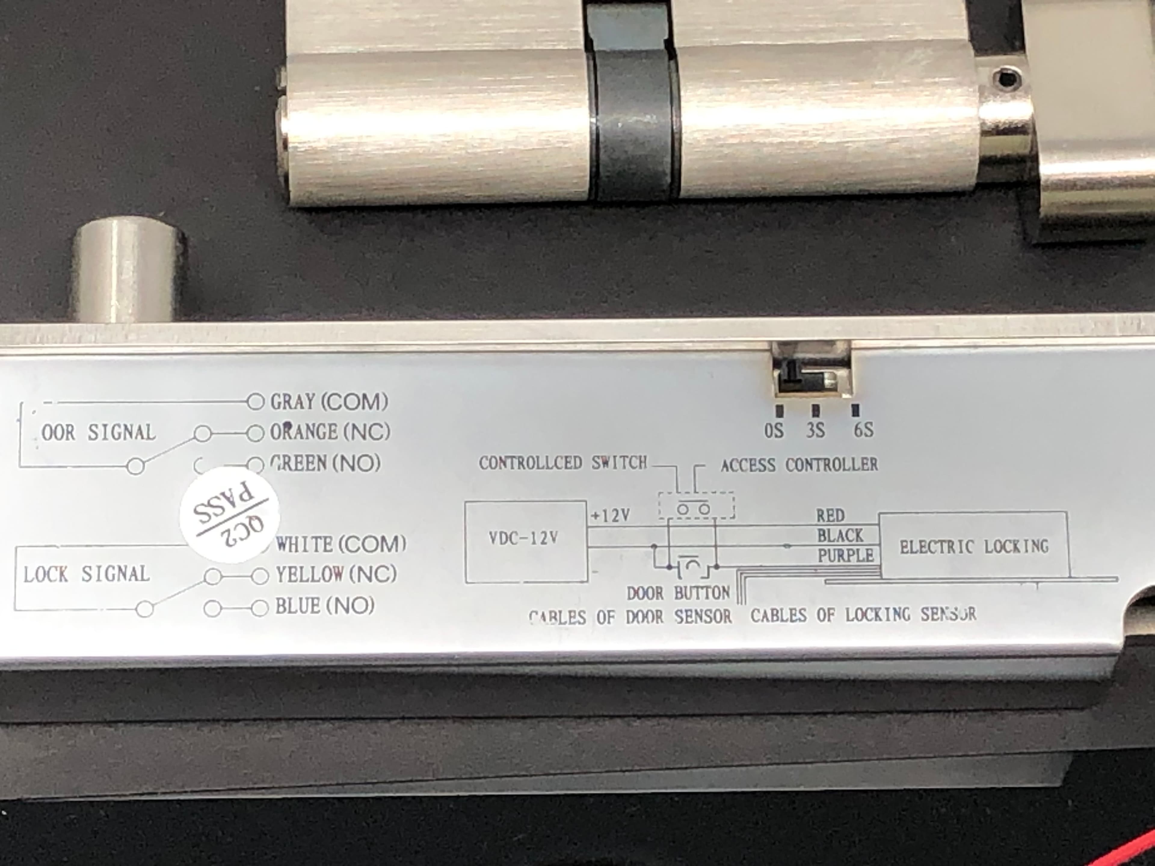VI-809ST Electric Bolt Lock with Cylinder - New, Secure Entry System - Thumbnail 5