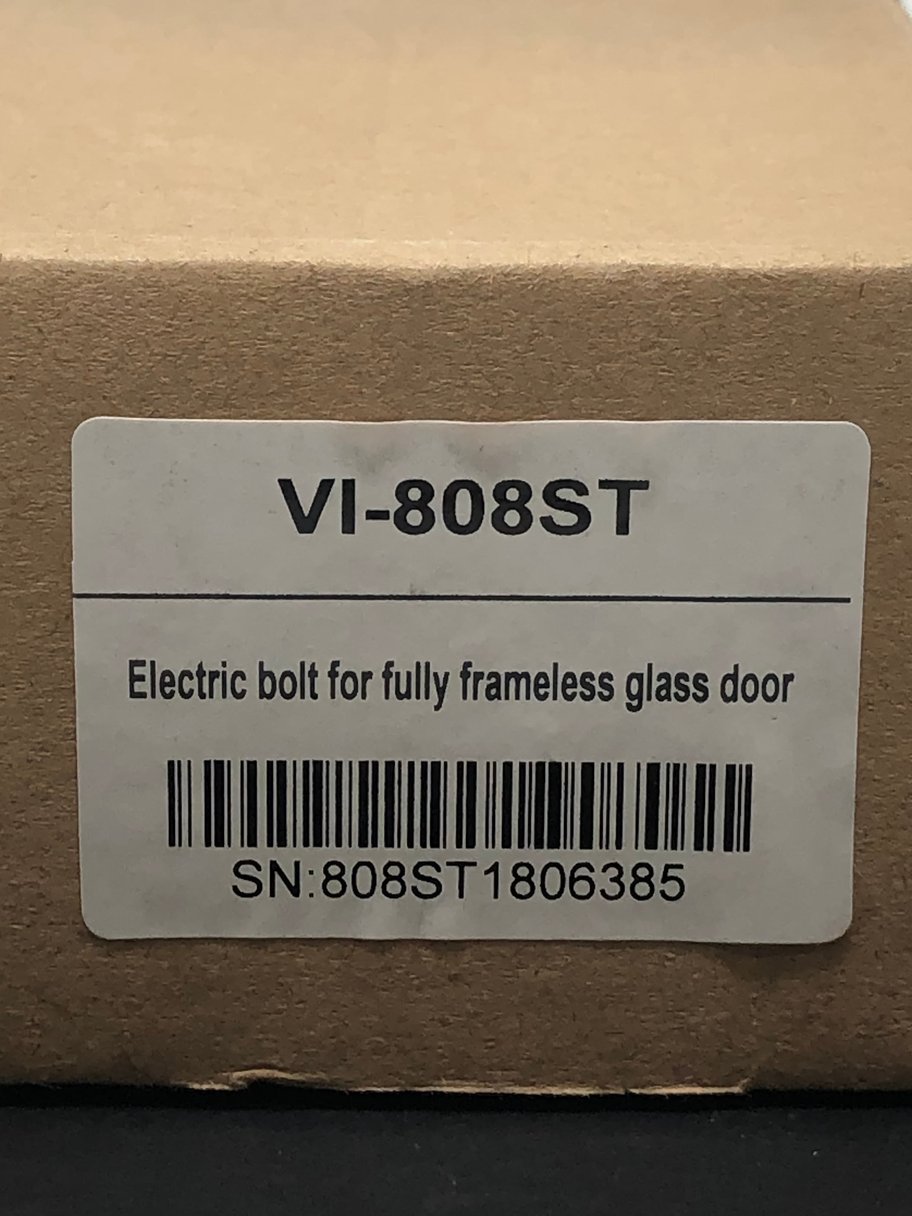 VI-808ST Electric Bolt Lock for Frameless Glass Door - New, Secure Entry - Thumbnail 2