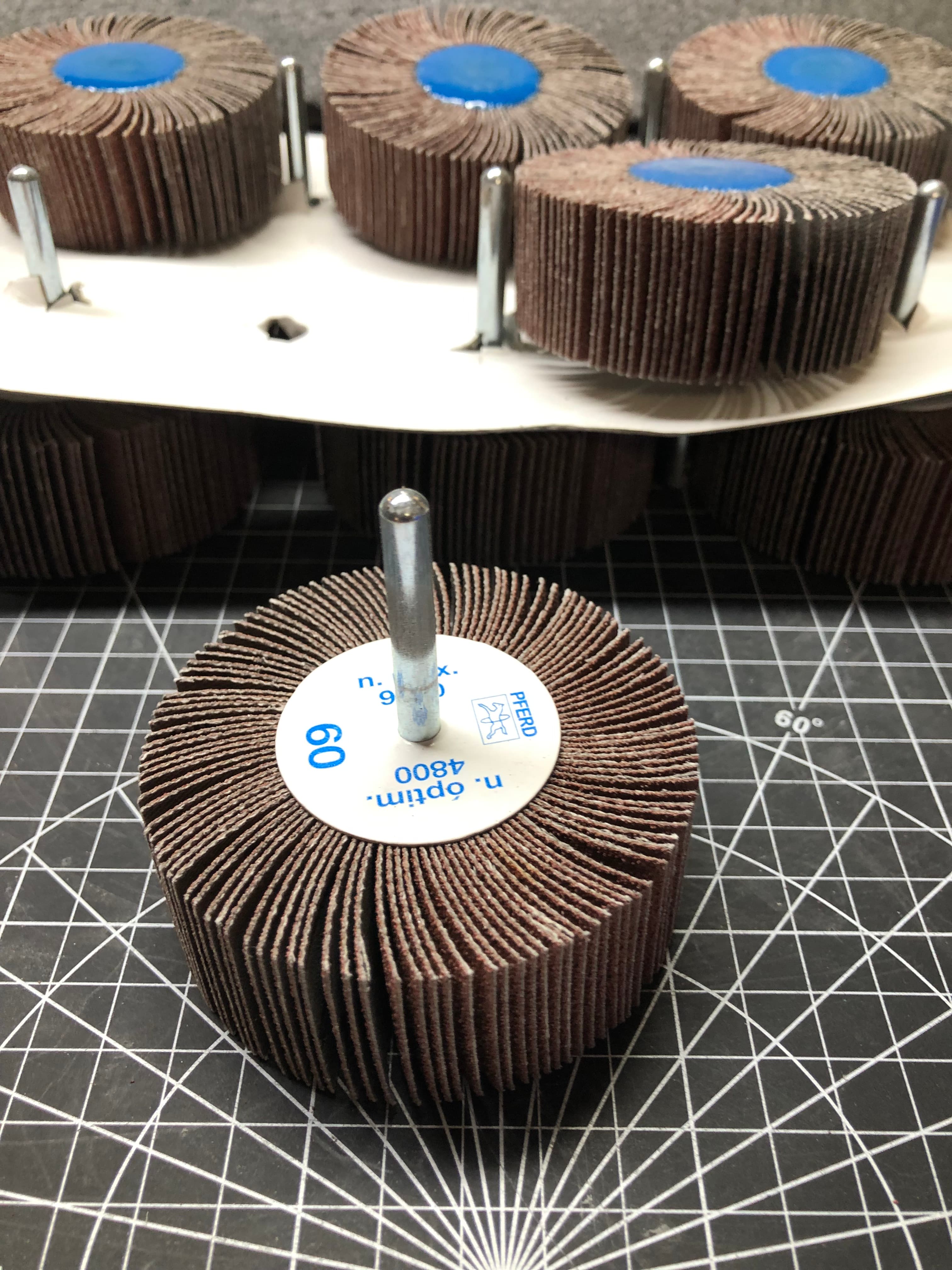 10 Pcs MTD Flap Wheel Grinders 60 Grit - New, Industrial Grade