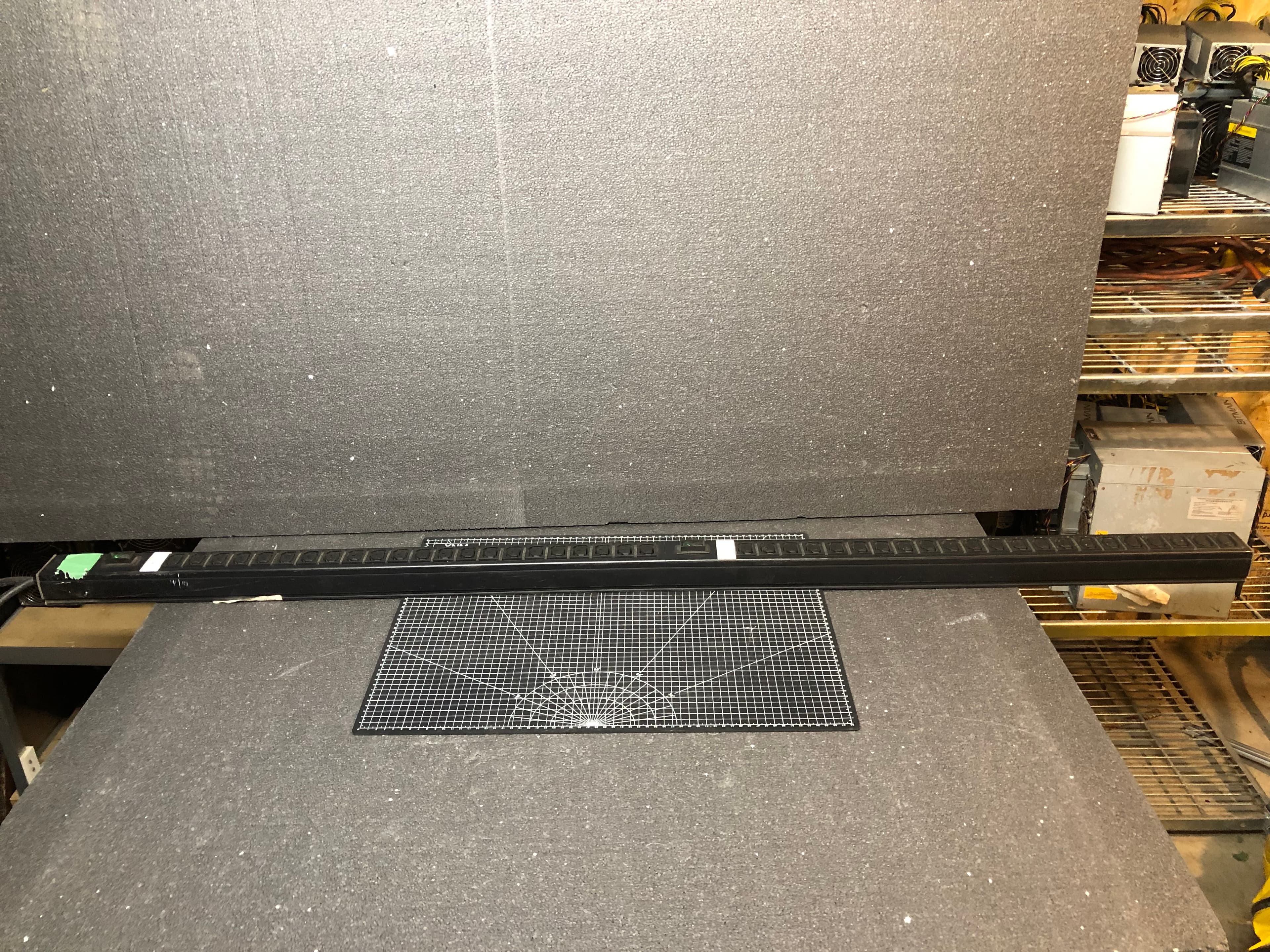 Wright Line LPS722C 20-Outlet Power Strip Black Pre-Owned