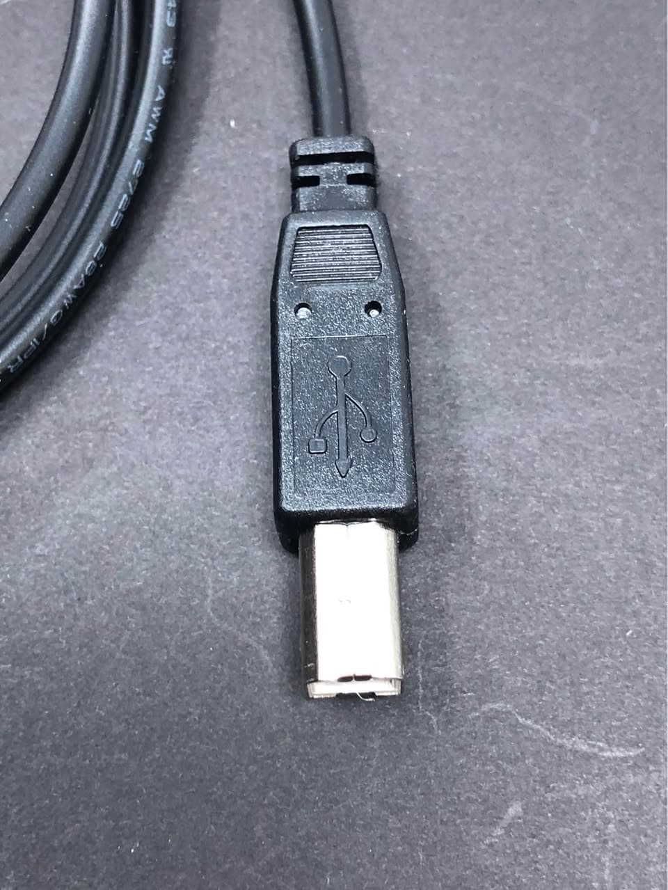 USB 2.0 Cable A to B Printer Scanner Cord Black Pre-Owned - Thumbnail 2