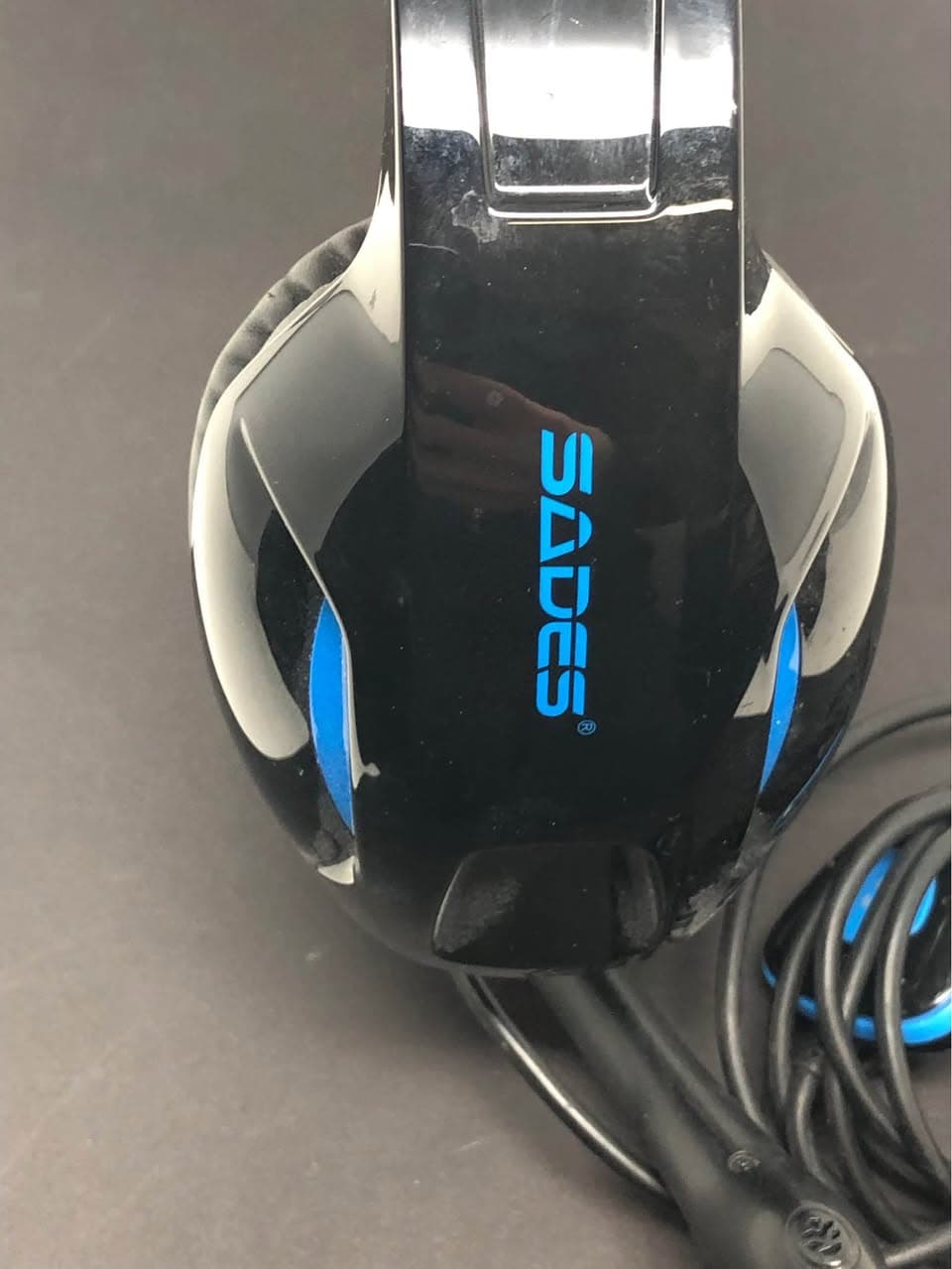 SADES SA902 USB 7.1 Surround Sound Gaming Headset Black Blue Pre-Owned - Thumbnail 2