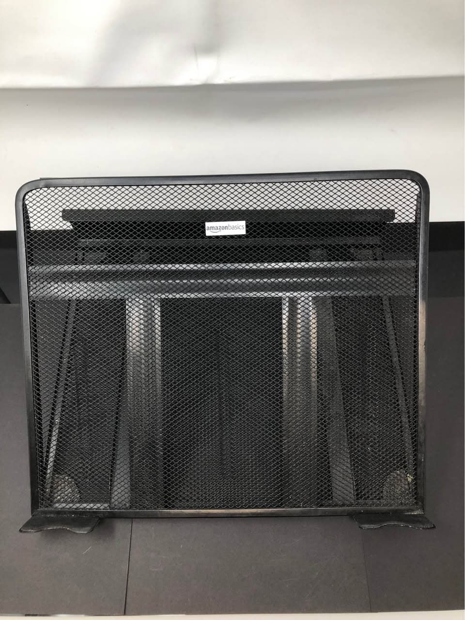 Merangue Adjustable Mesh Laptop Riser Stand - New, Black Ventilated Design - Thumbnail 5