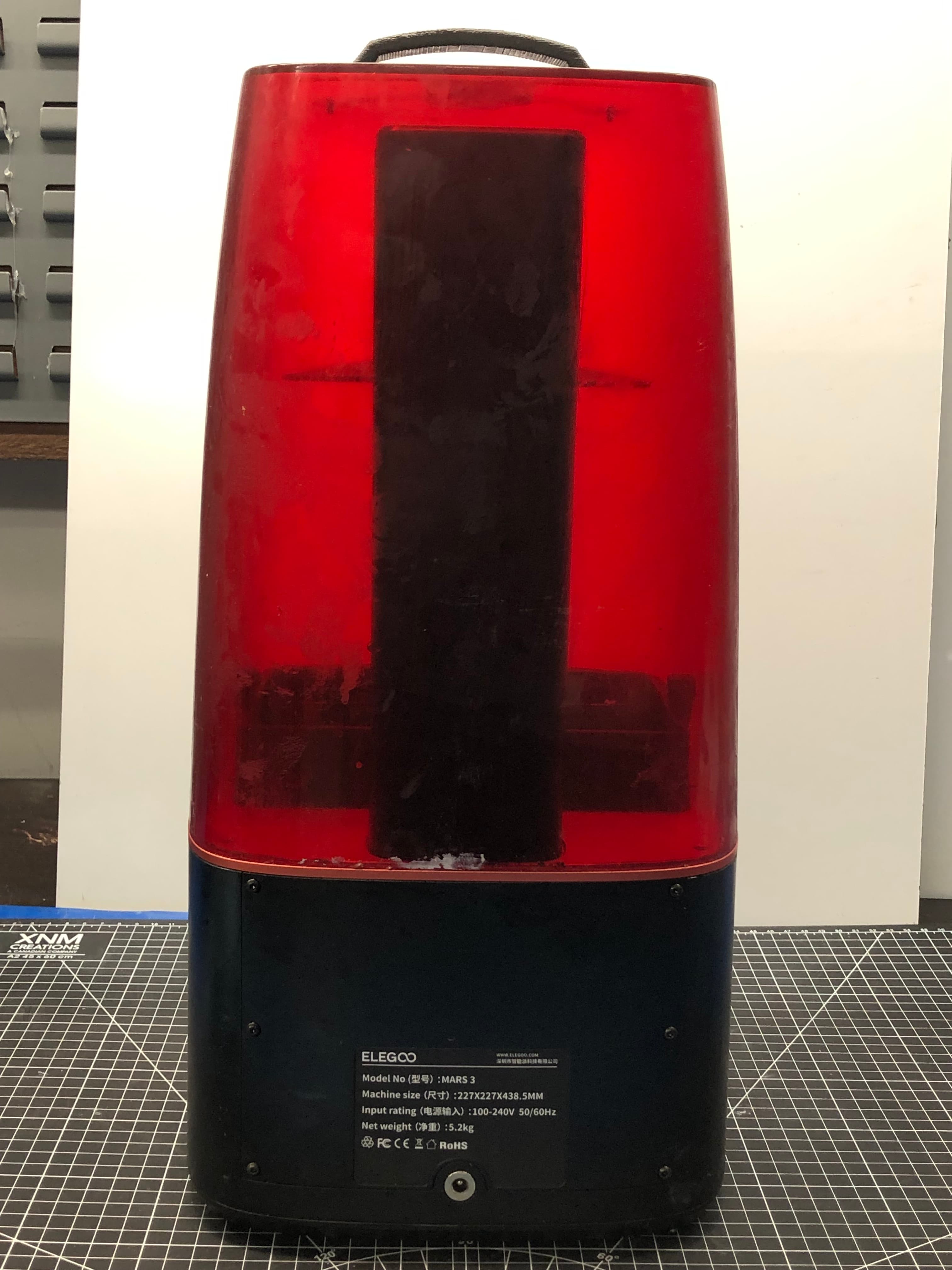 ELEGOO Mars 3 3D Printer 227x227x438.5mm Pre-Owned - Thumbnail 4