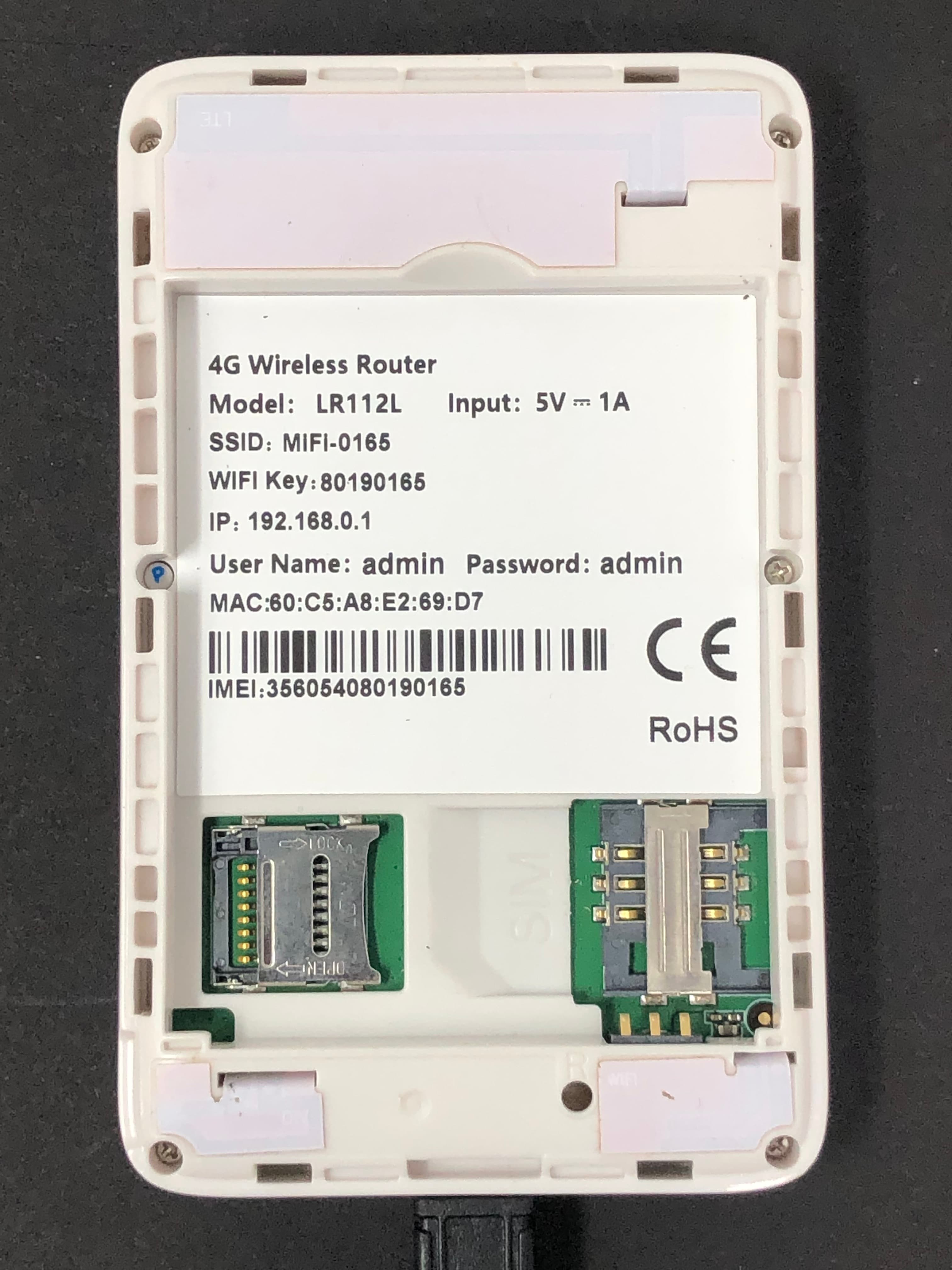 4G Wireless Router LR112L Portable WiFi Hotspot Pre-Owned - Thumbnail 2