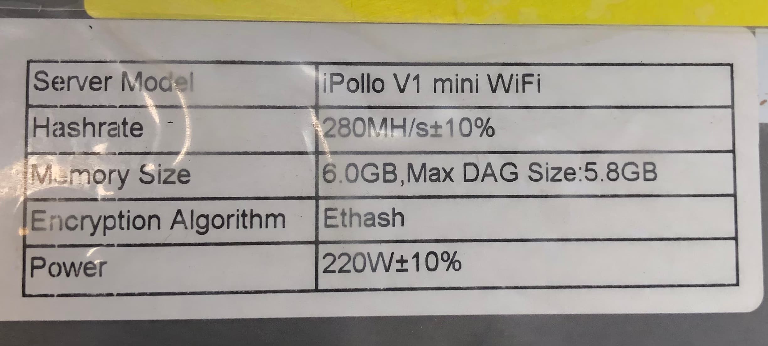 iPollo V1 Mini WiFi Ethash Server 280MH/s Pre-Owned - Thumbnail 2