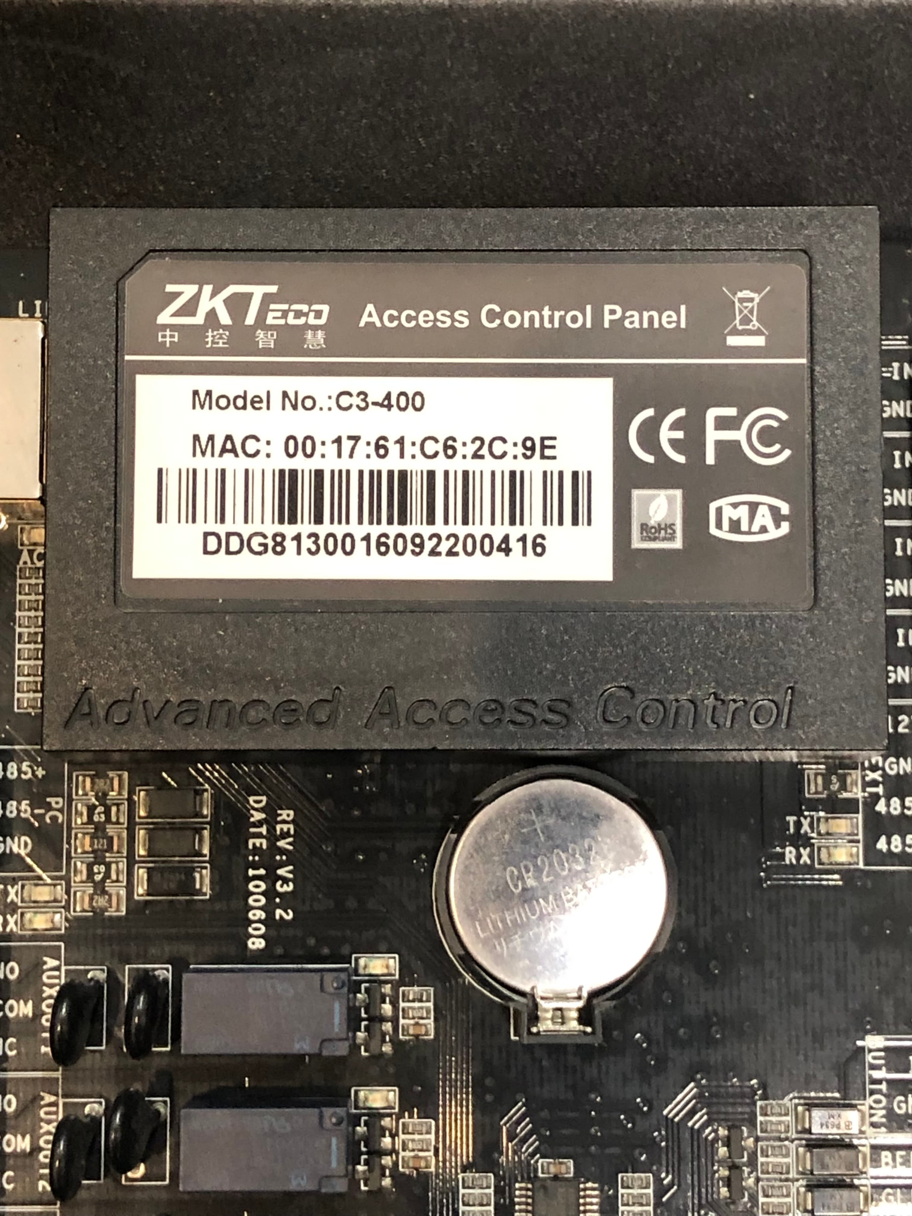 ZKTeco C3-400 Access Control Panel - New, Secure Entry System