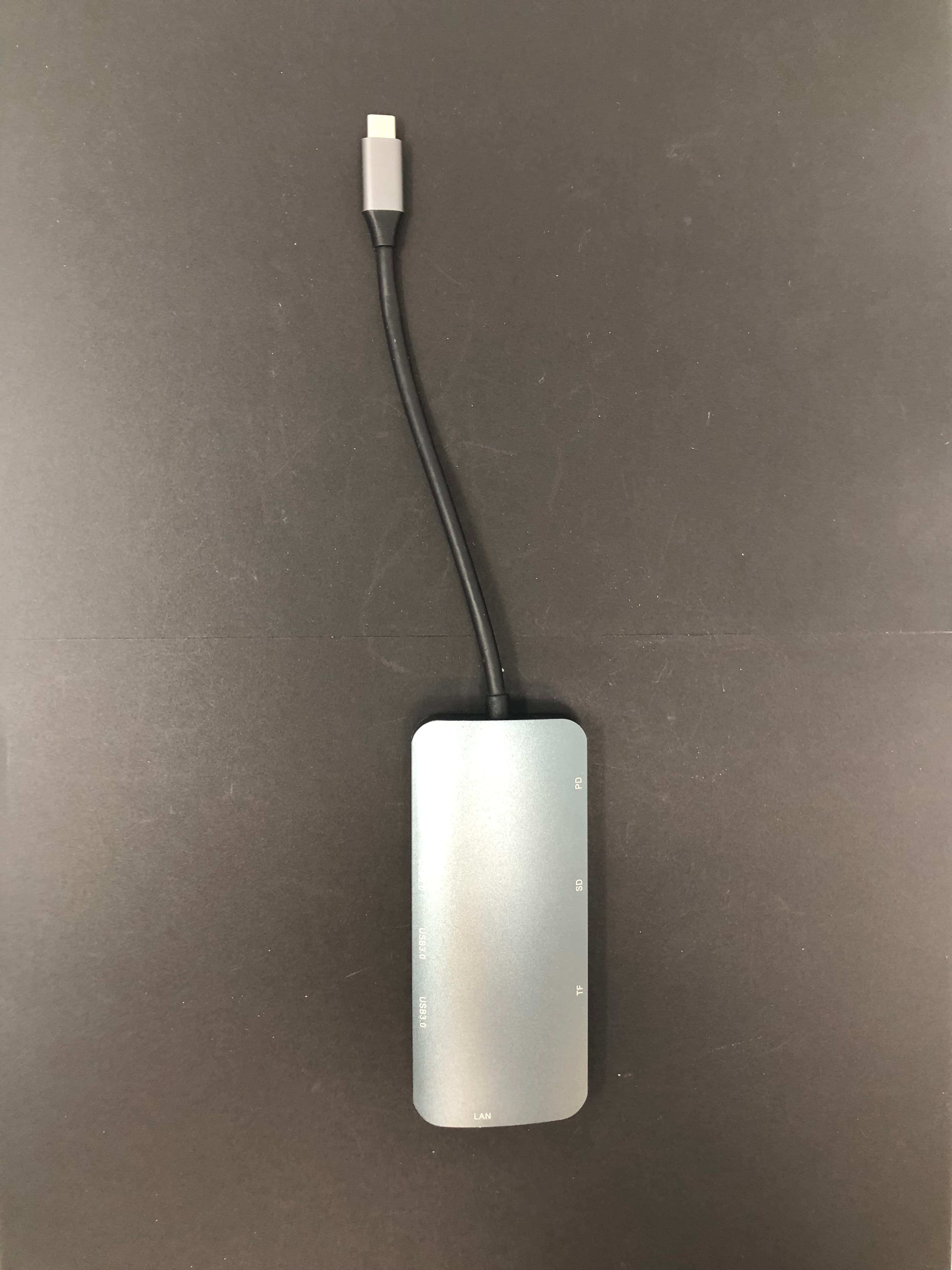 7-in-1 USB C Hub with HDMI, USB 3.0, SD, Ethernet - New, Compact Design - Thumbnail 4