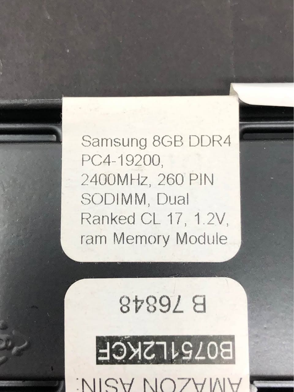 Samsung 8GB DDR4 2400MHz RAM SODIMM PC4-19200 - New, Dual Ranked - Thumbnail 4