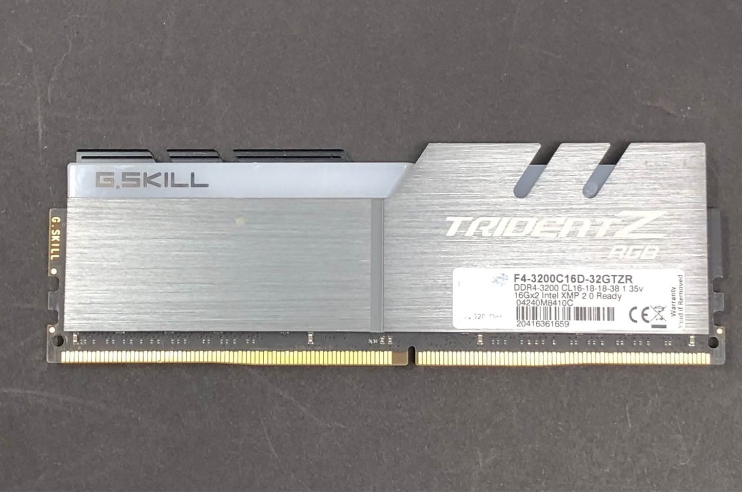 G.SKILL TridentZ RGB 16GB DDR4 3200MHz Intel XMP 2.0 Pre-Owned