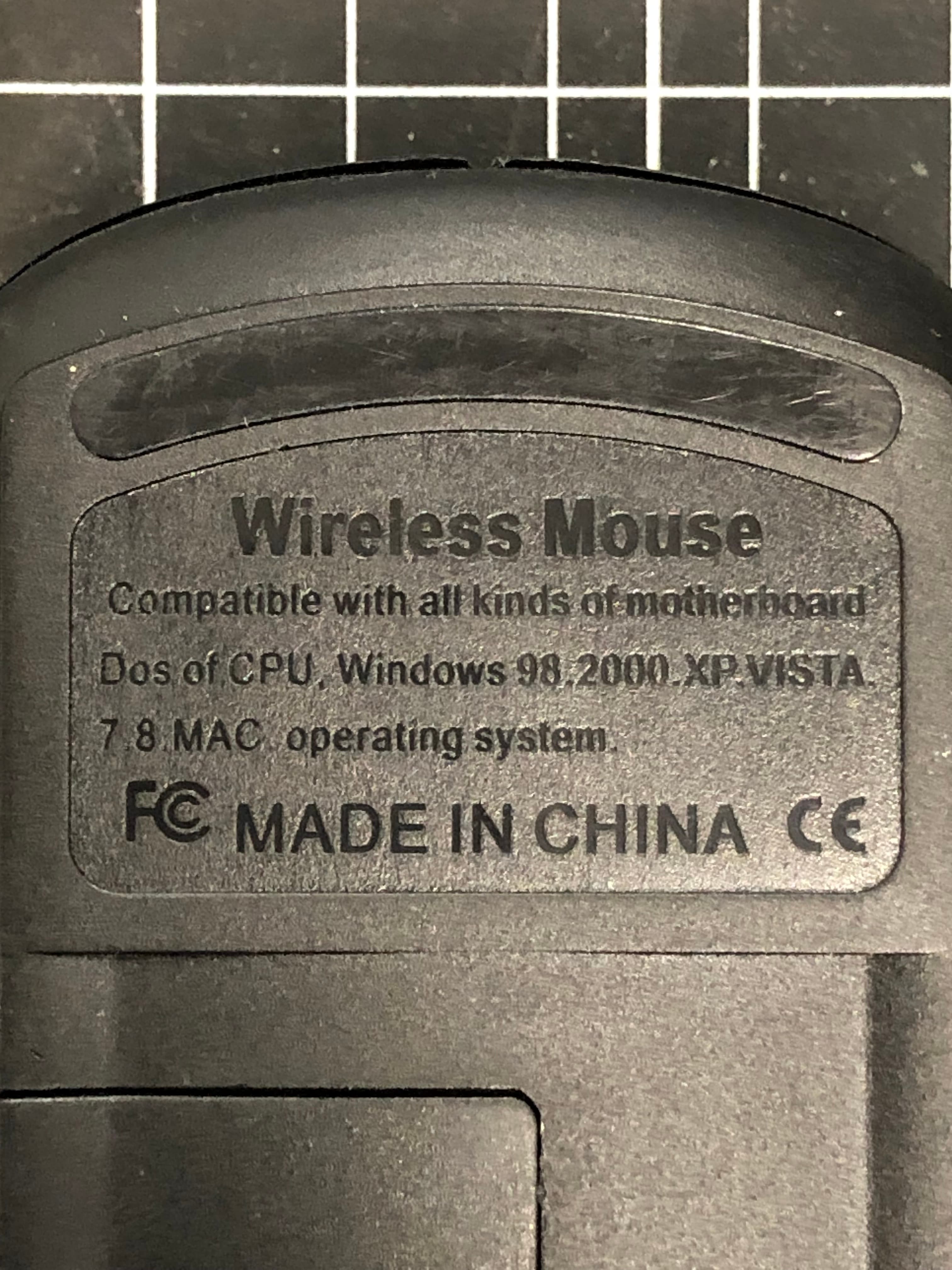 Wireless Mouse Black USB Receiver Pre-Owned - Thumbnail 2