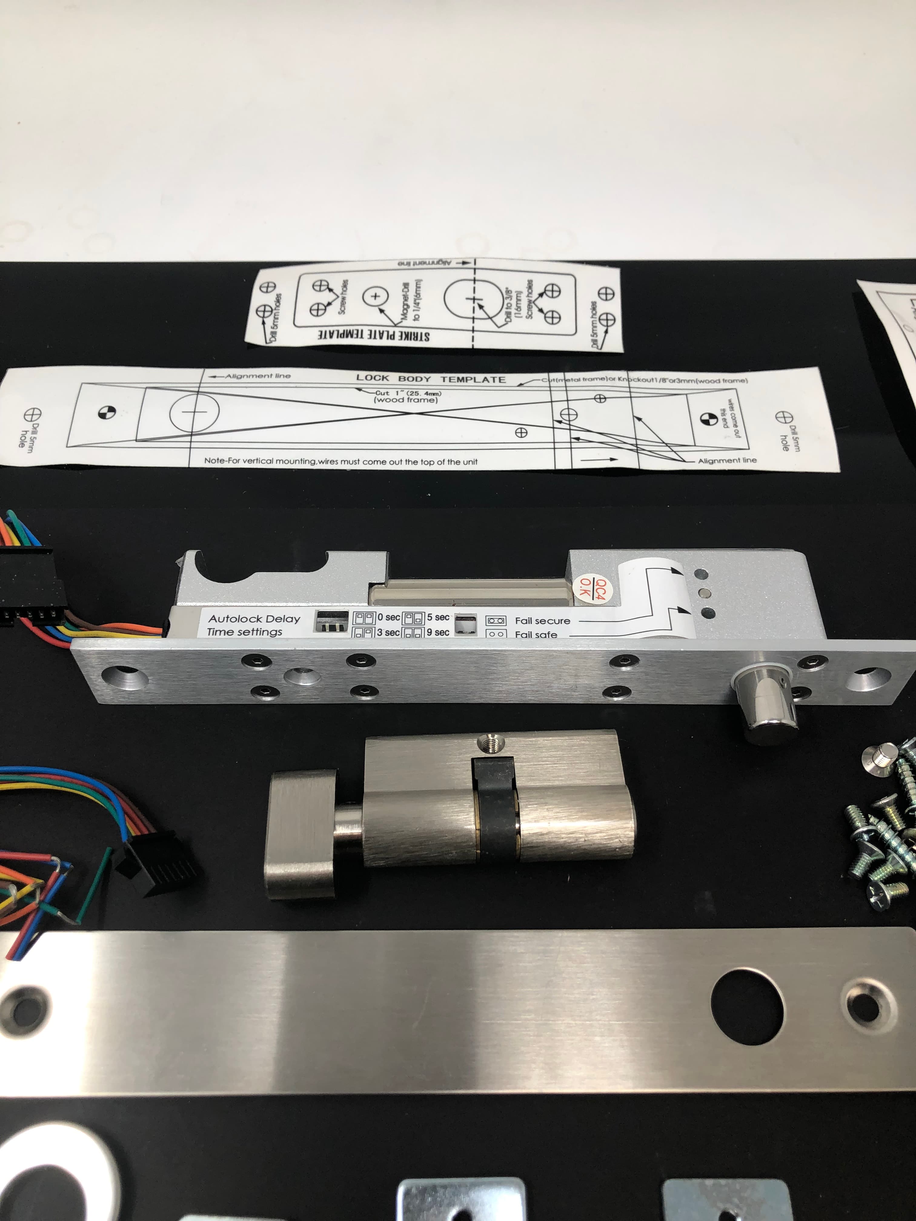 VI-810ST Adjustable Electric Bolt Lock with Cylinder - New in Box - Thumbnail 6
