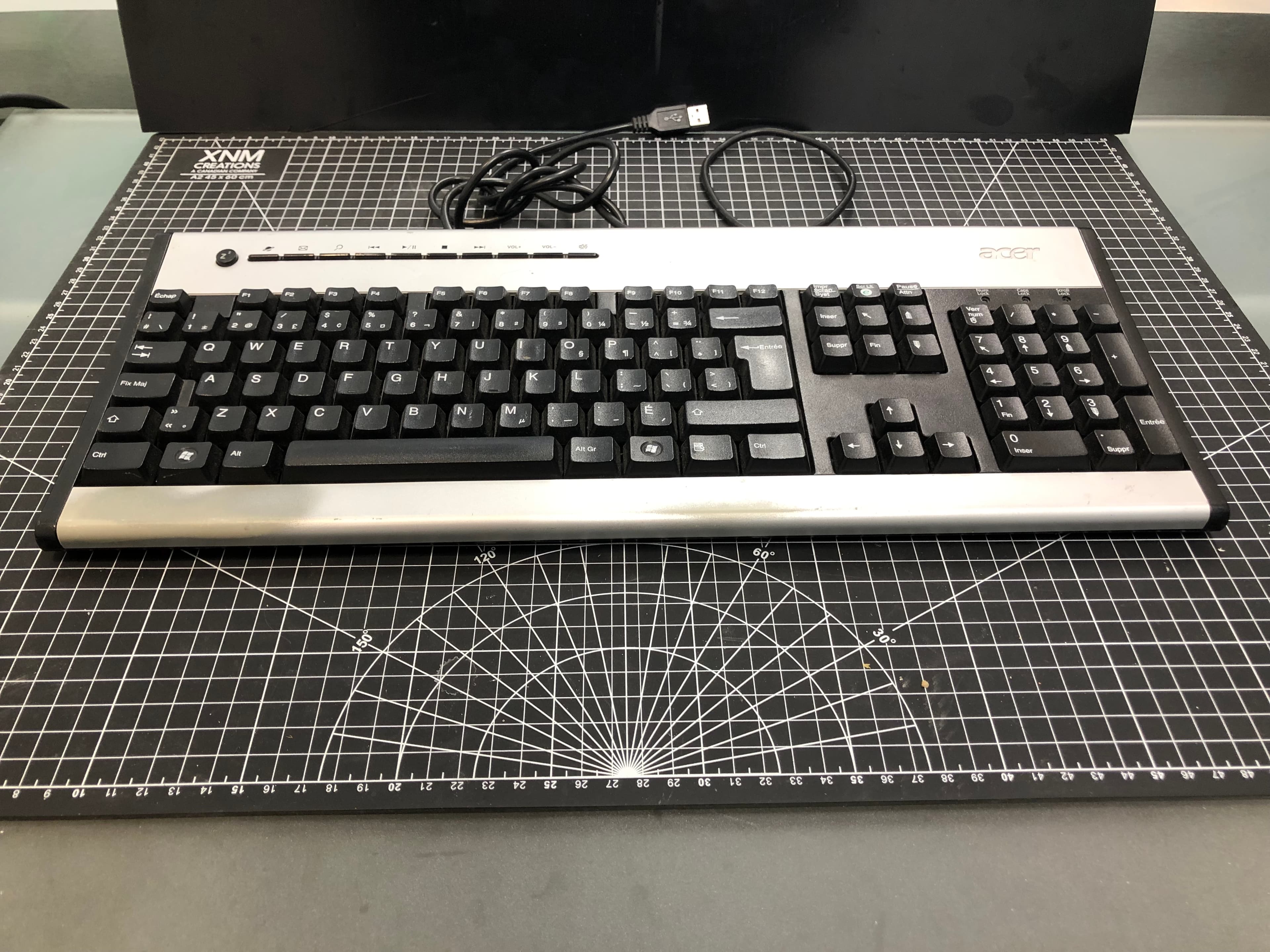 Acer KU-0355 Wired Keyboard USB Black Pre-Owned - Thumbnail 4