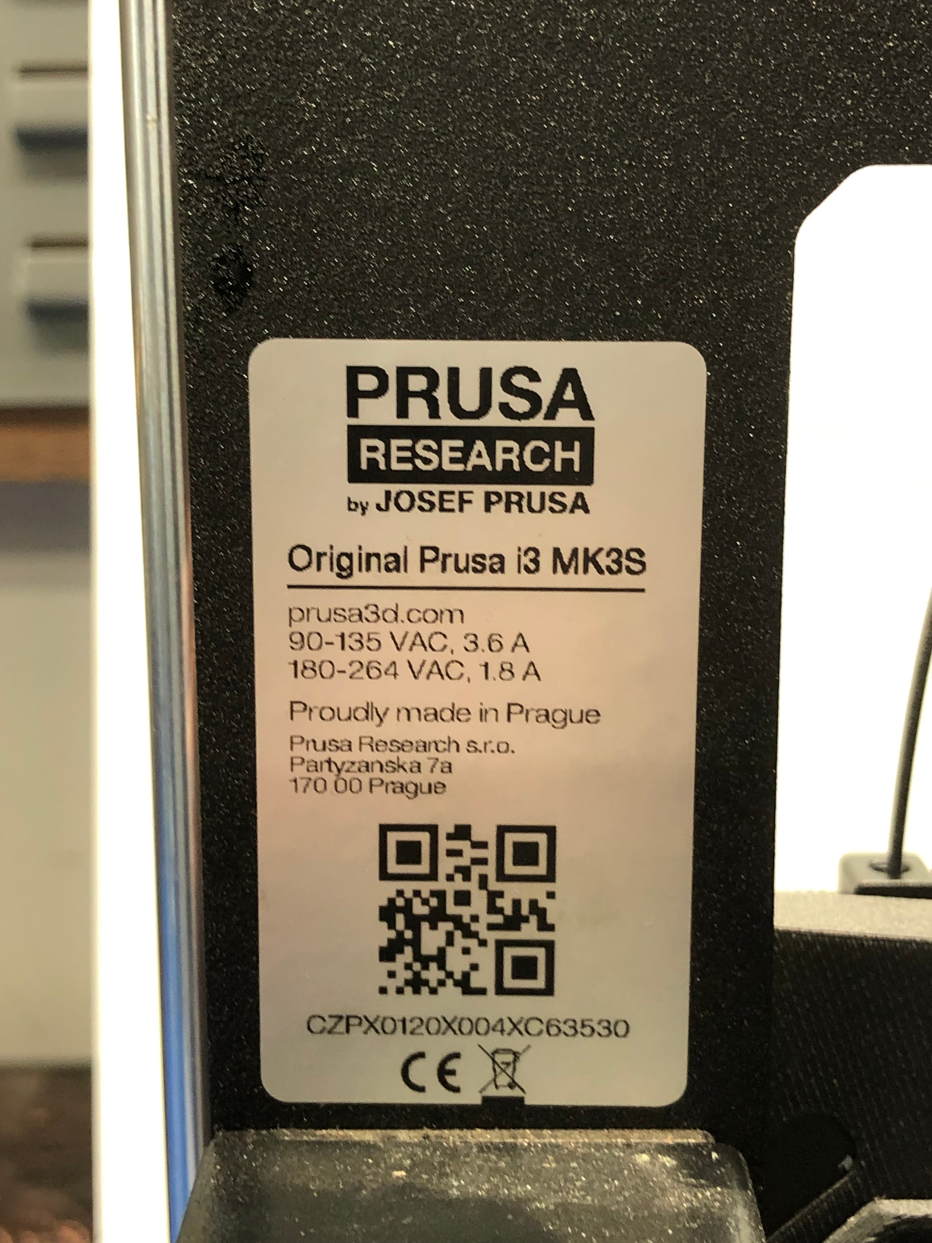 Prusa i3 MK3S 3D Printer Pre-Owned - Thumbnail 5