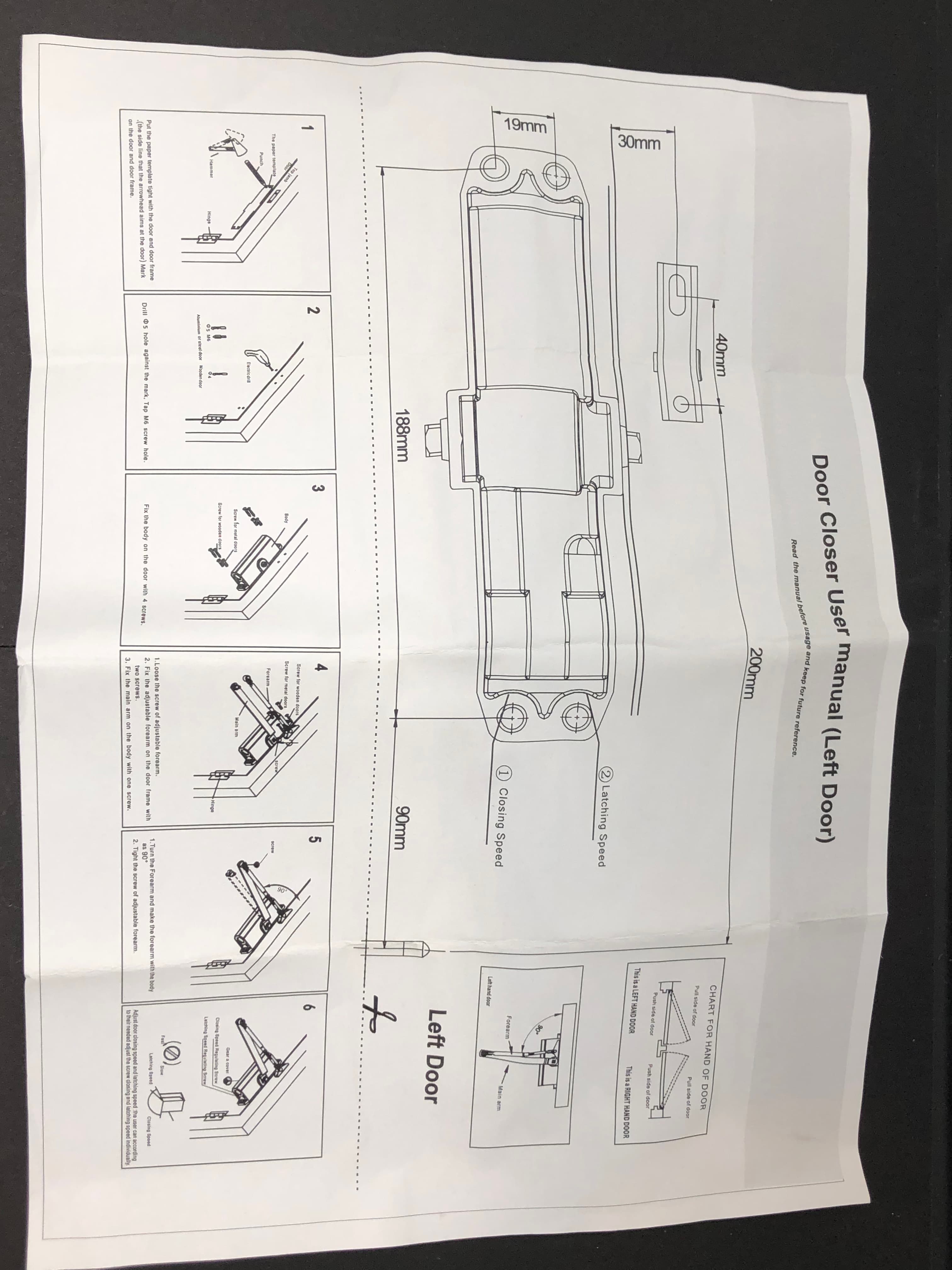 VI-S203 Door Closer - New, Heavy Duty with Mounting Hardware - Thumbnail 9