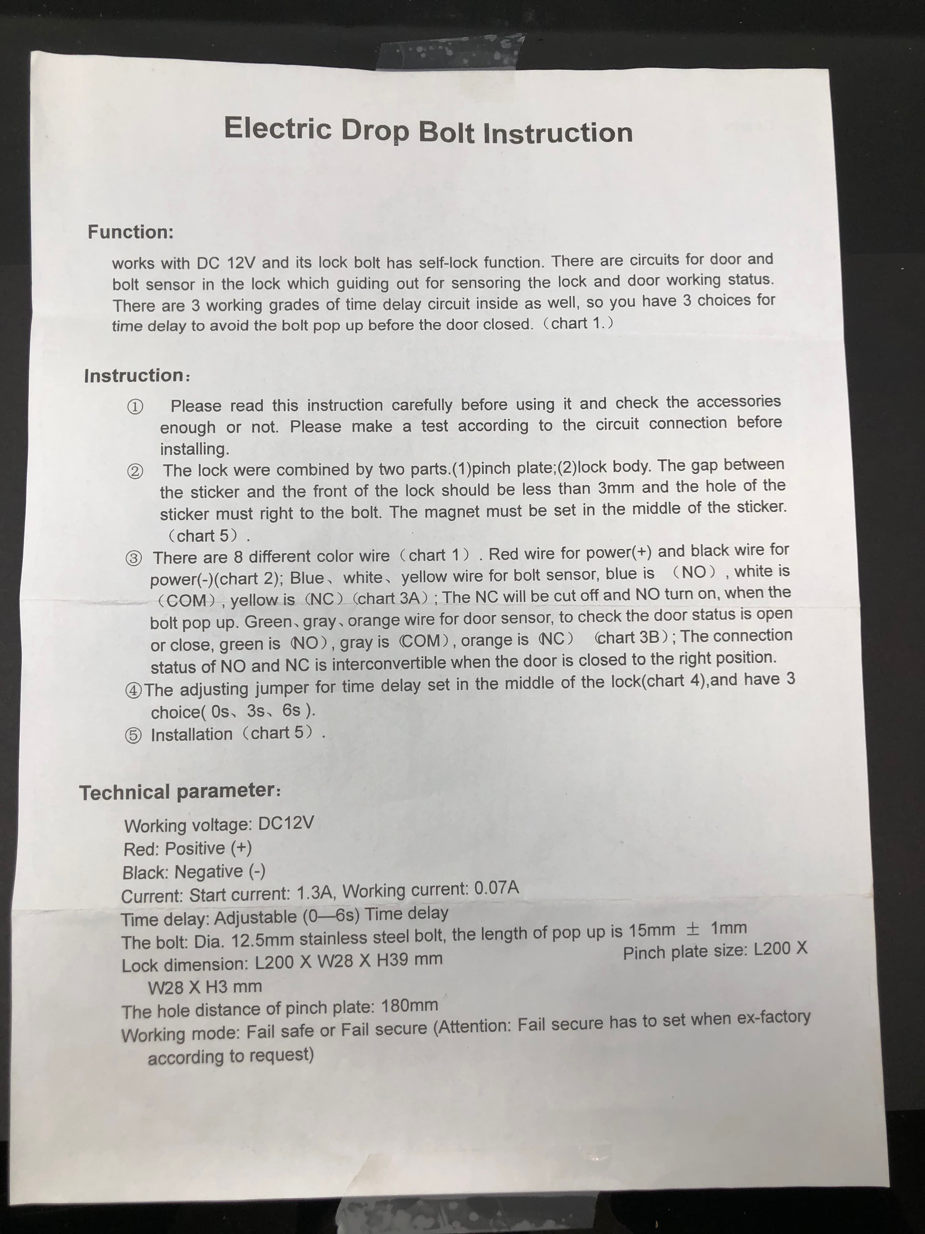 VI-807ST Narrow Panel Electric Bolt Lock - New, Long Panel Design - Thumbnail 7