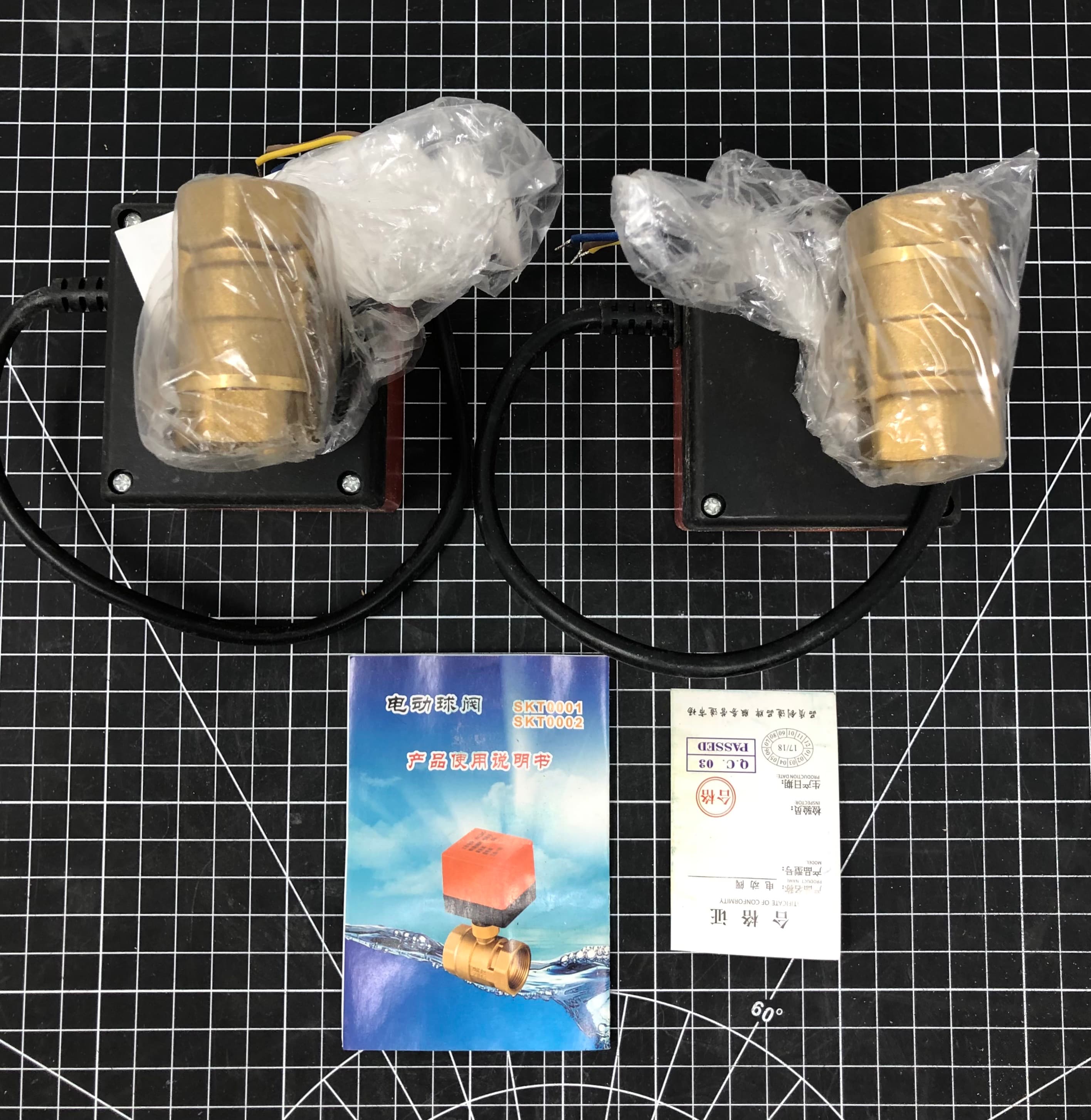 2-Way Motorized Brass Valve DN20 AC220V - New, HVAC Control System - Thumbnail 2