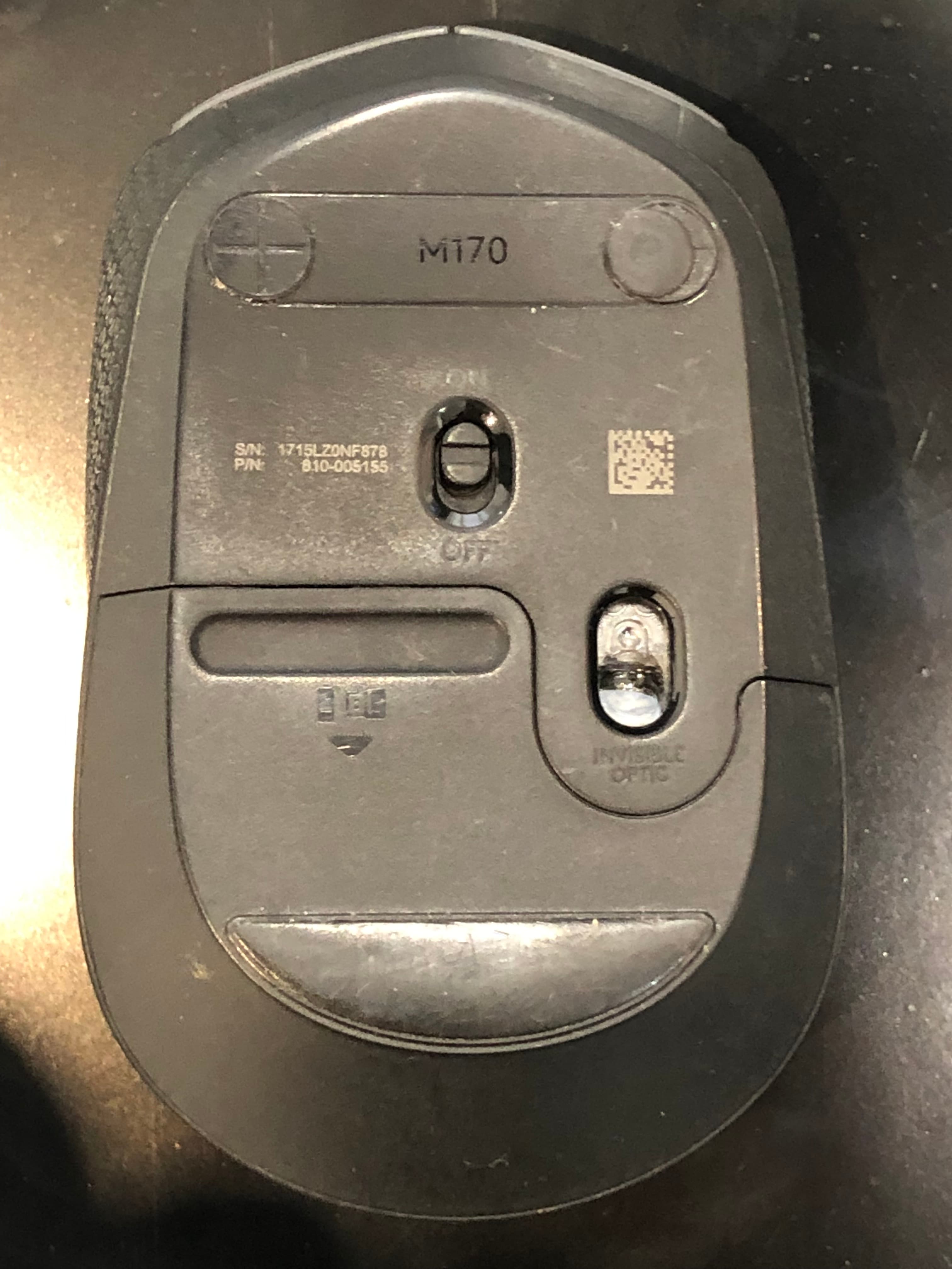 Logitech M170 Wireless Mouse Gray Pre-Owned - Thumbnail 2