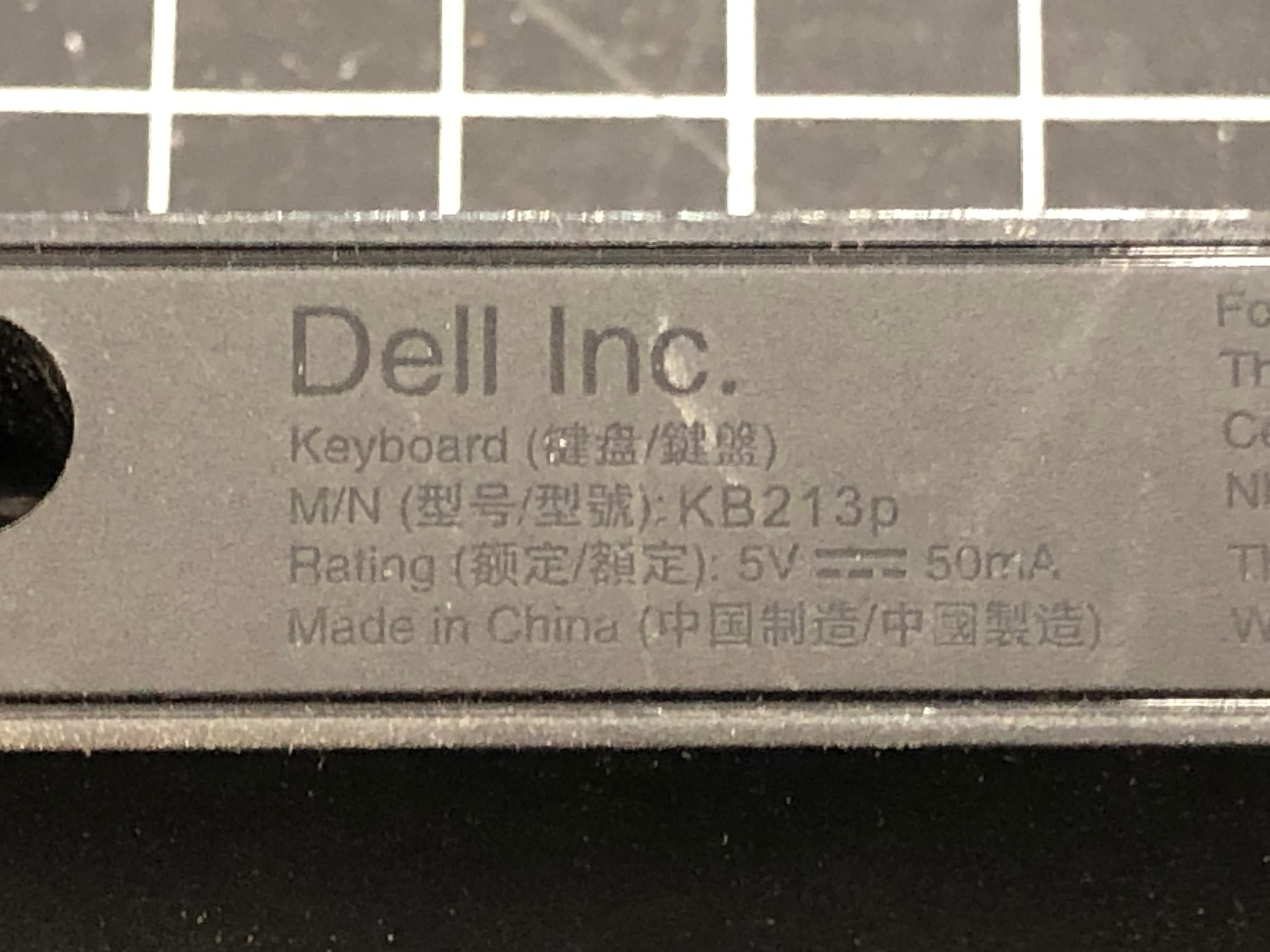 Dell KB213p Wired Keyboard USB Black Pre-Owned - Thumbnail 2