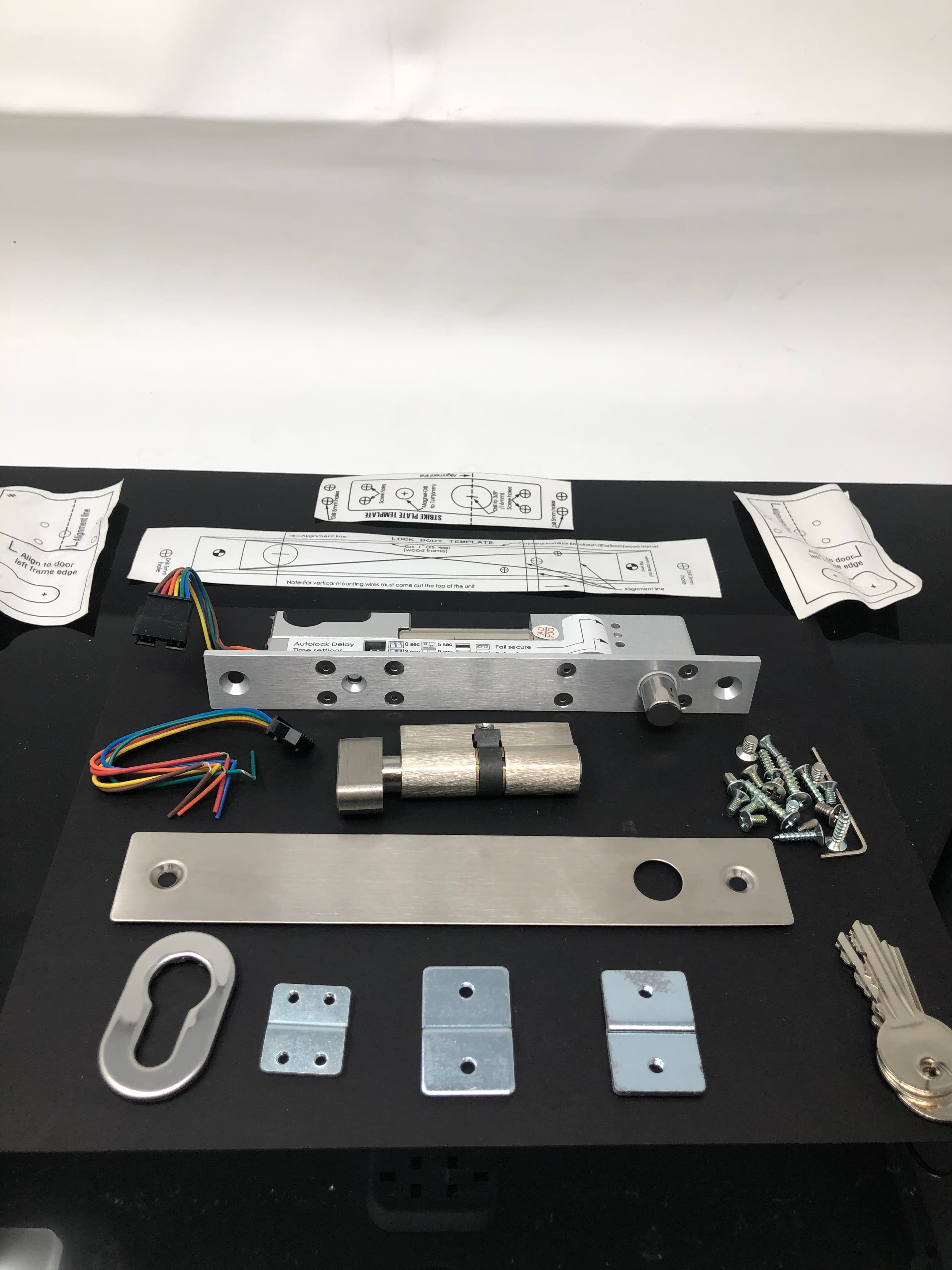 VI-810ST Adjustable Electric Bolt Lock with Cylinder - New in Box - Thumbnail 4