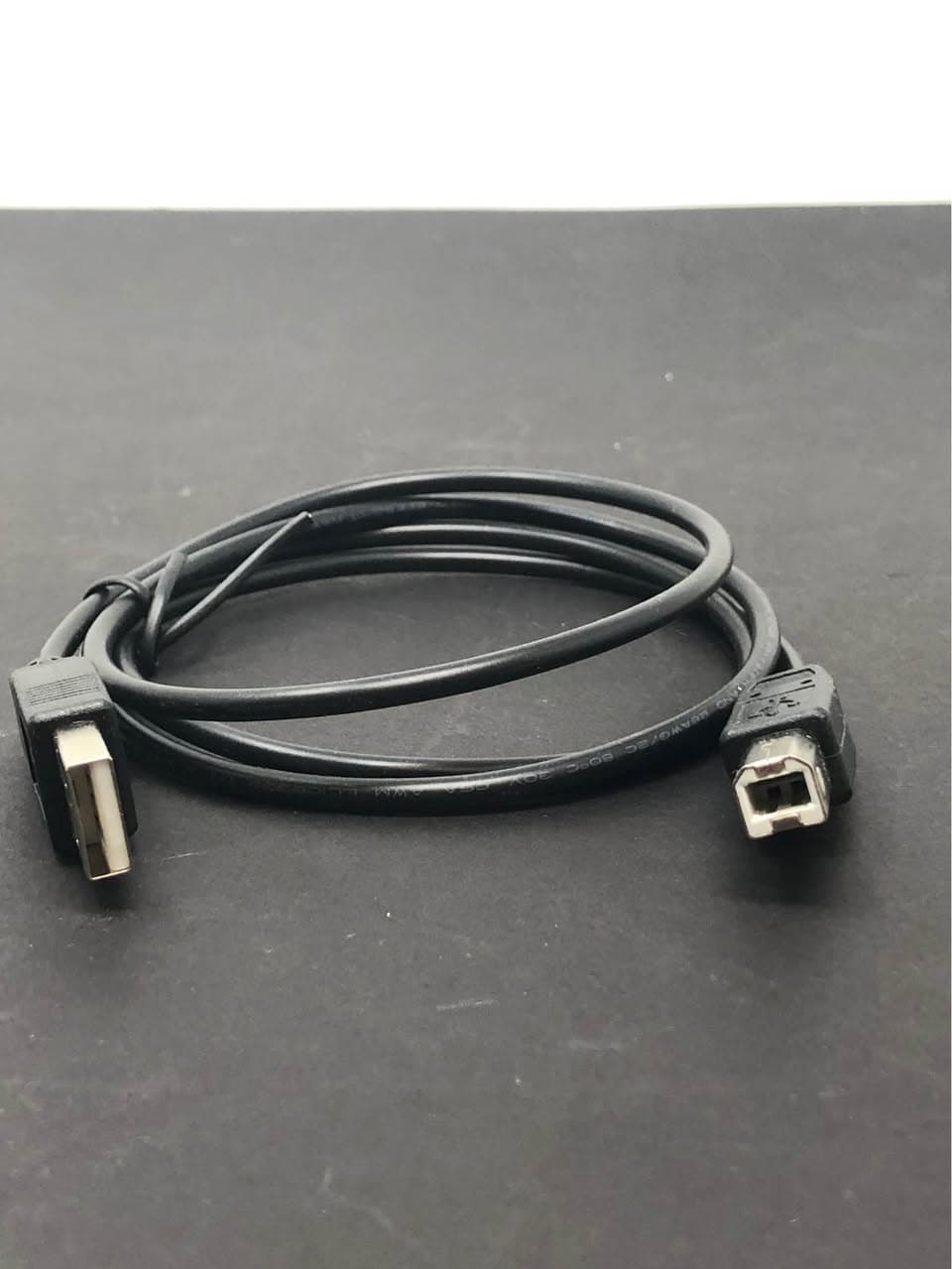USB 2.0 Cable A to B Printer Scanner Cord Black Pre-Owned