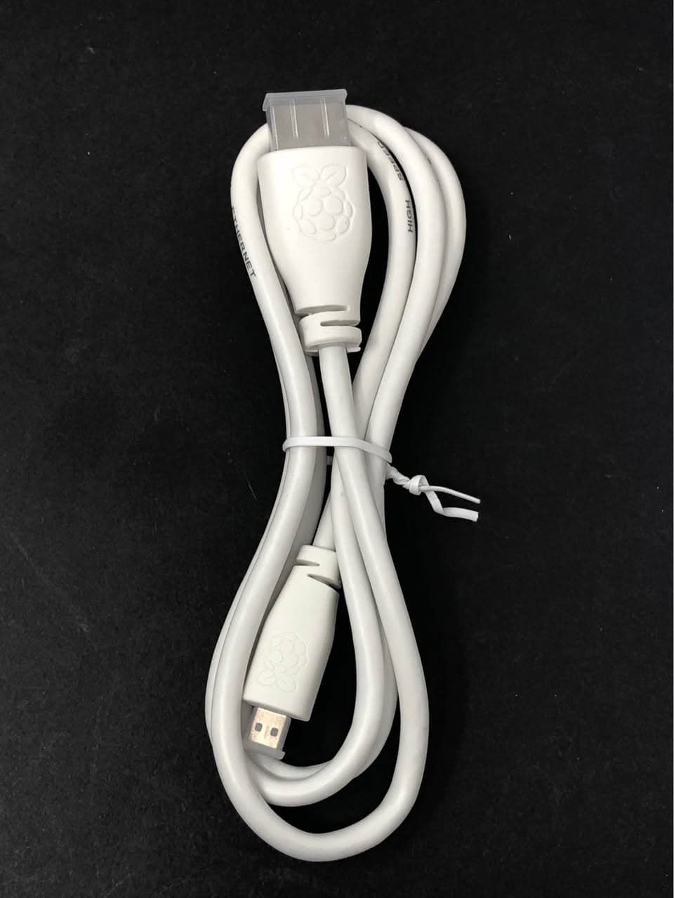 Raspberry Pi Micro HDMI to HDMI Cable 1m White Pre-Owned