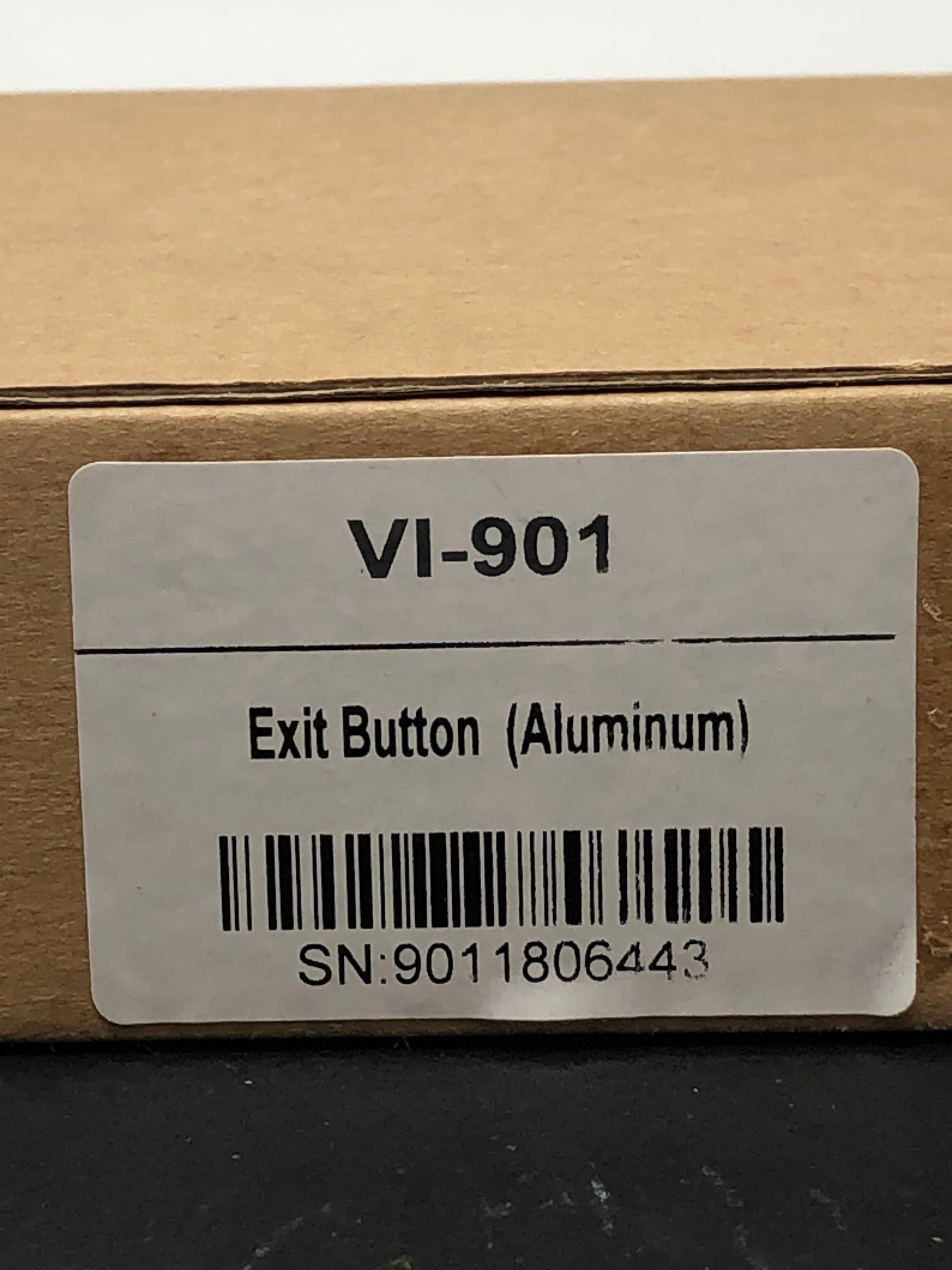 VI-901 Aluminum Exit Button - New Door Release Panel, Secure Access - Thumbnail 2