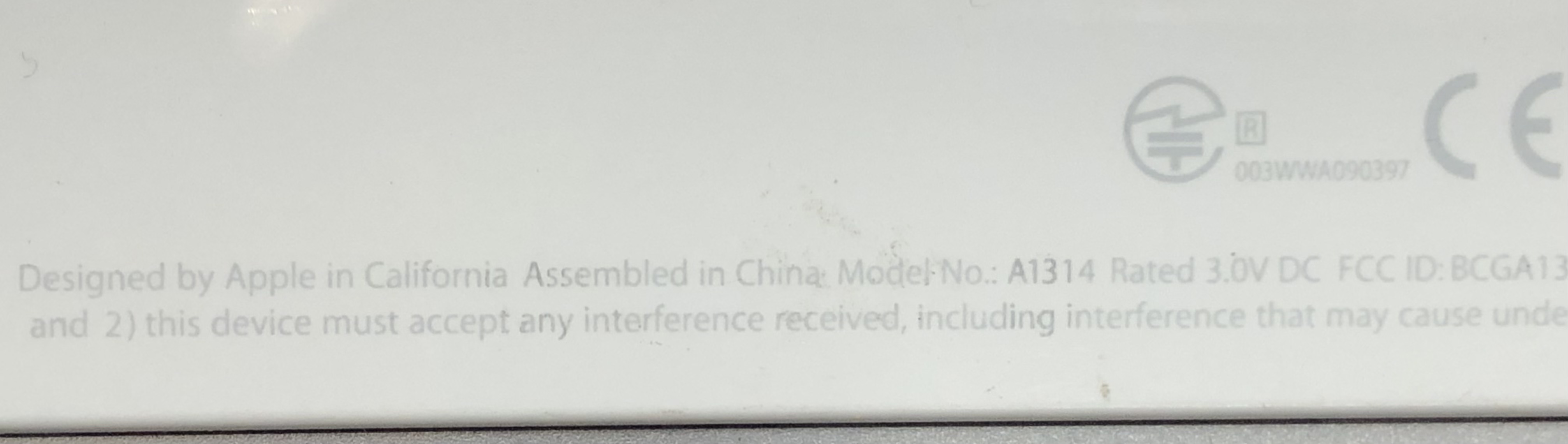 Apple Wireless Keyboard A1314 Bluetooth Pre-Owned