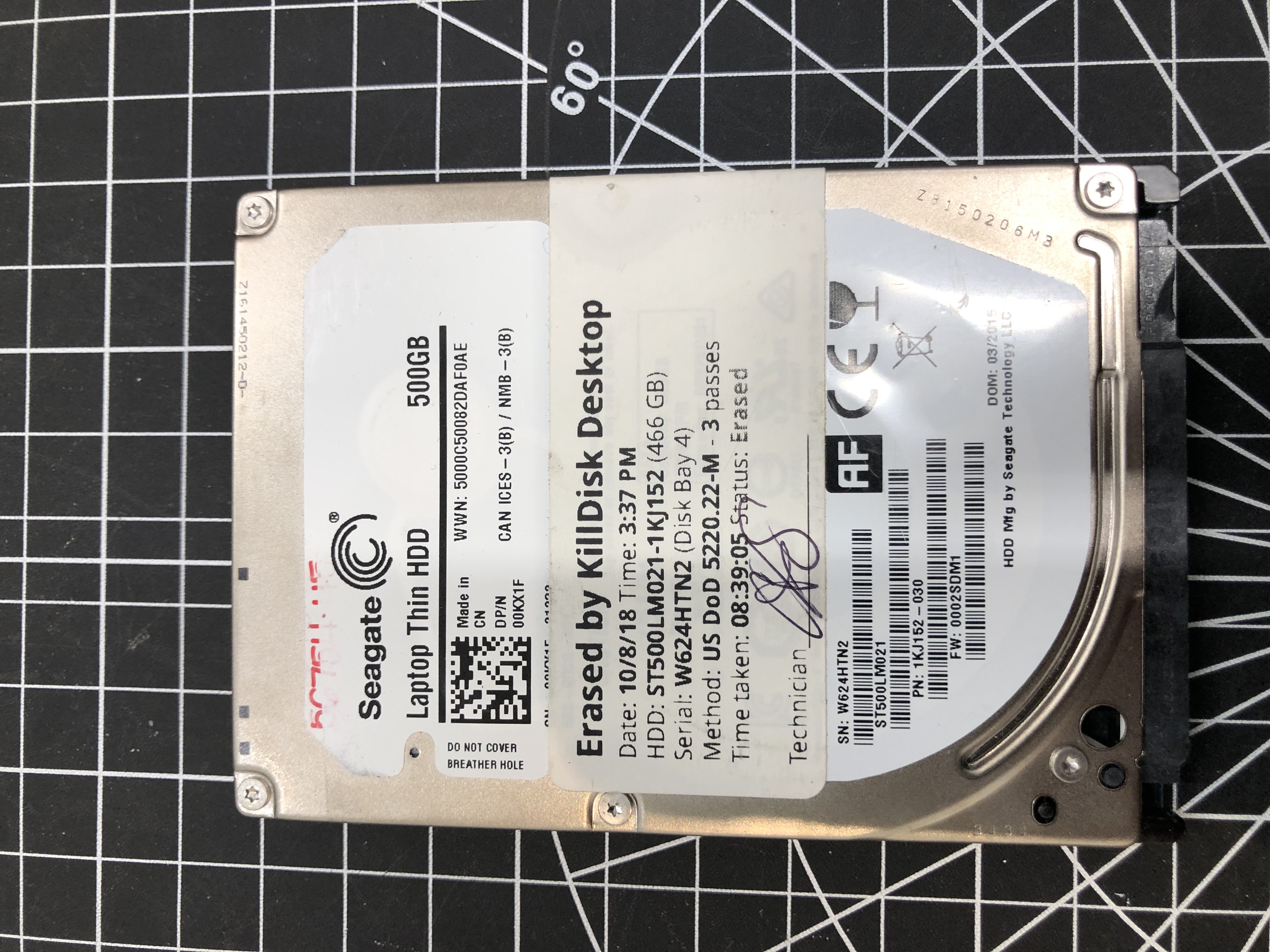 Seagate ST500LM021 500GB Laptop Thin HDD Pre-Owned β image 1