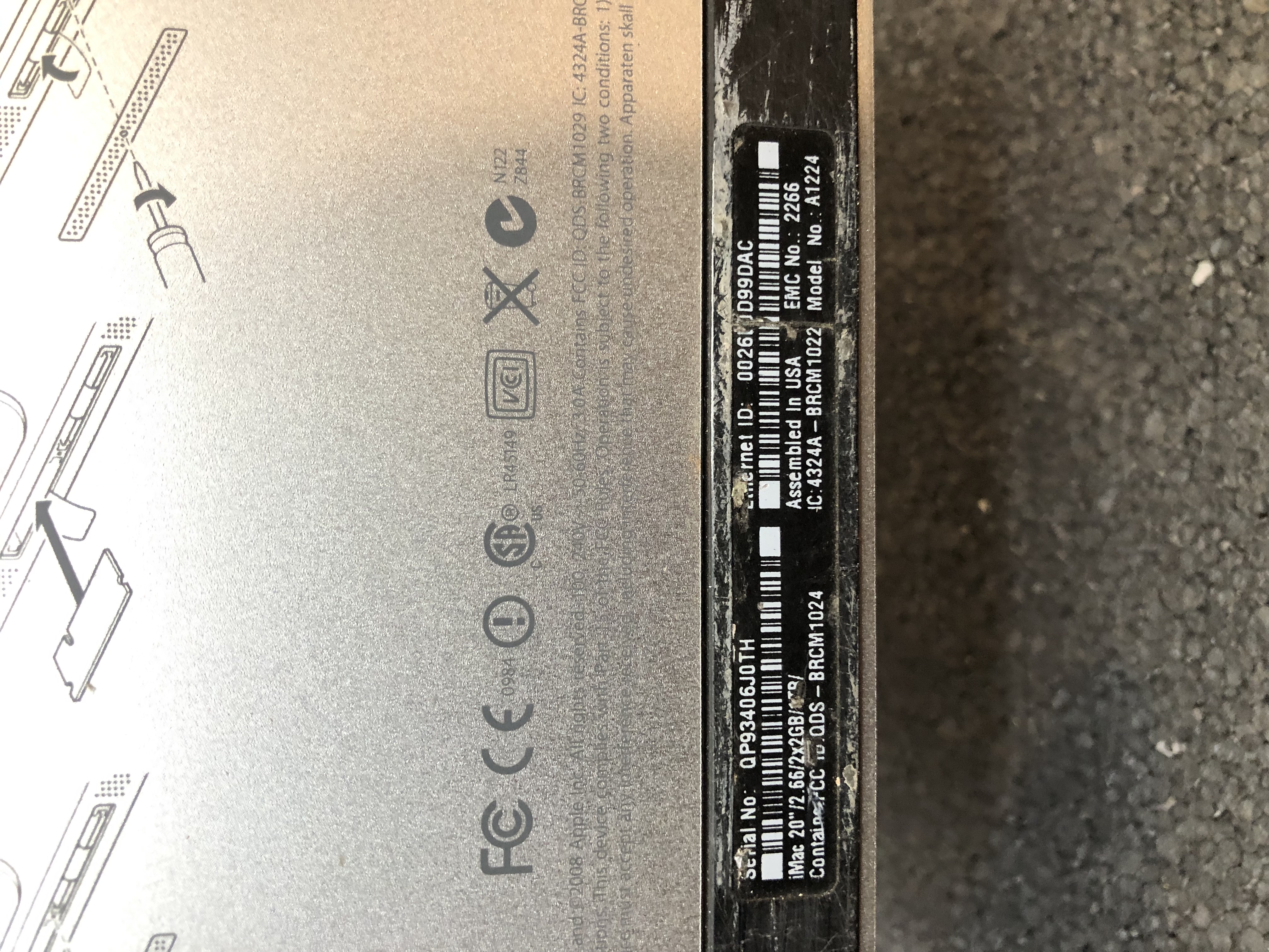 Apple iMac A1224 EMC 2266 20" Display Pre-Owned - Thumbnail 4