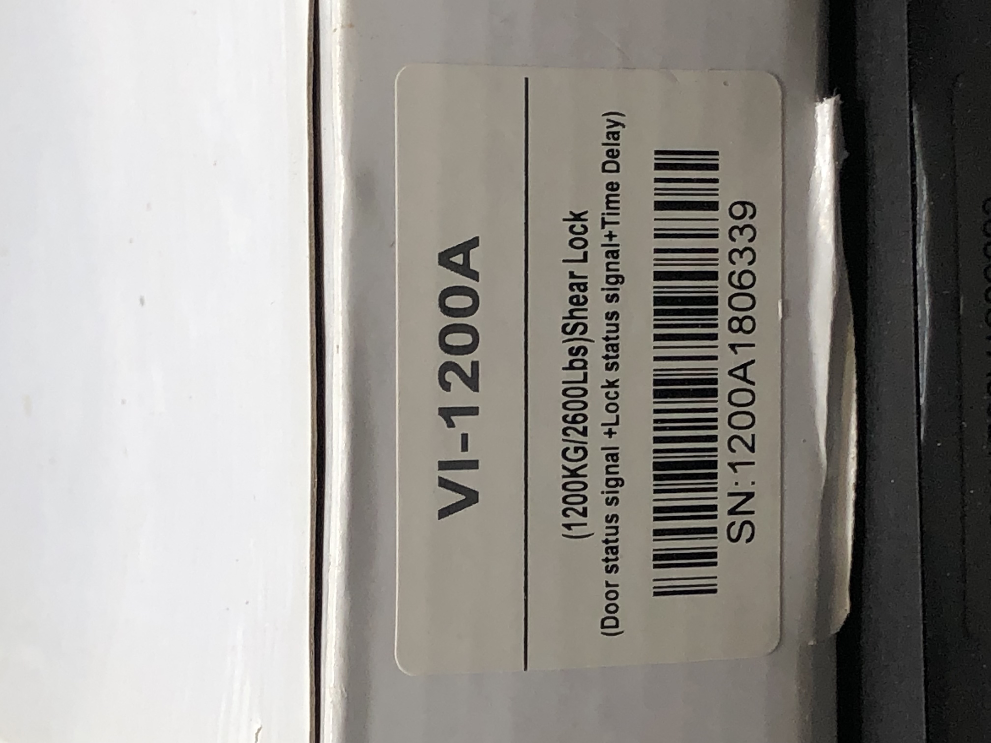 VI-1200A Shear Lock 1200KG/2600Lbs - New in Box, Secure Entry System — image 3