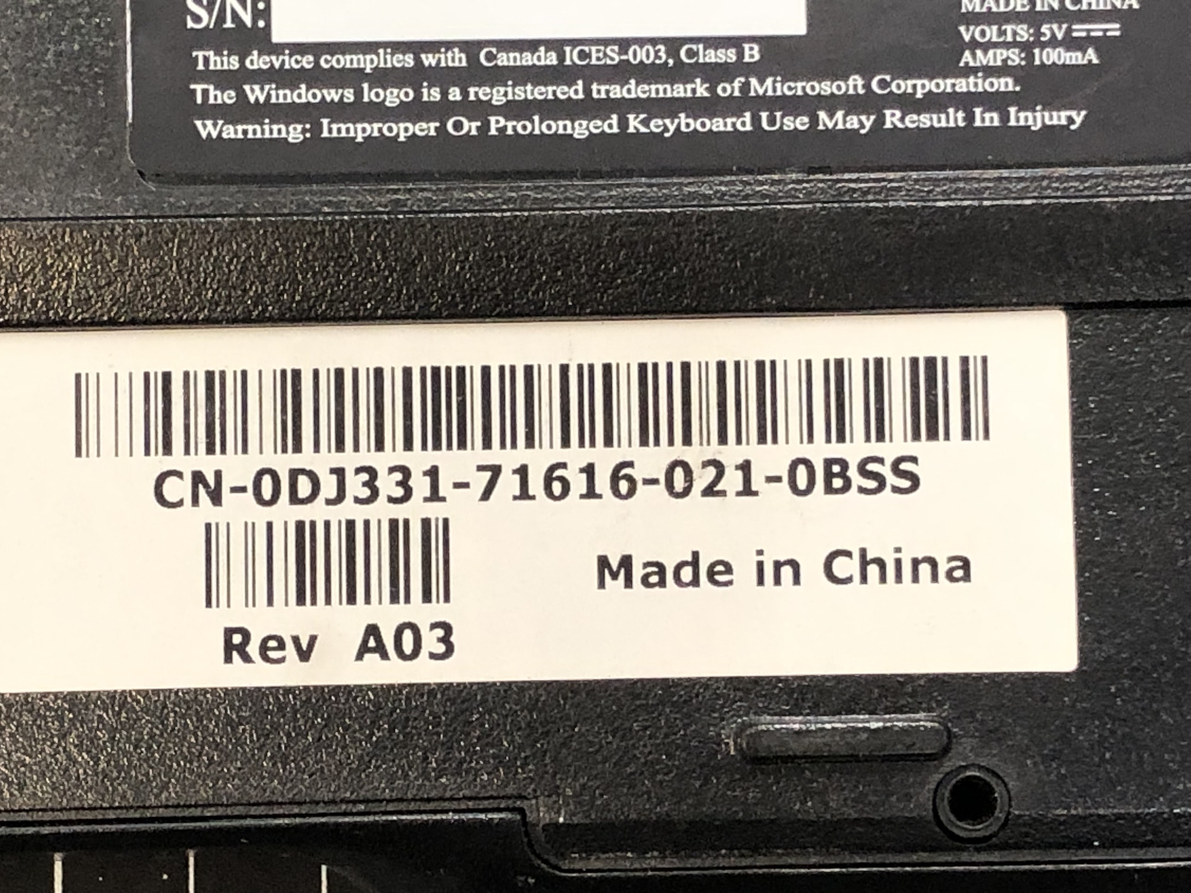 Dell SK-8115 Wired USB Keyboard Black Pre-Owned - Thumbnail 2