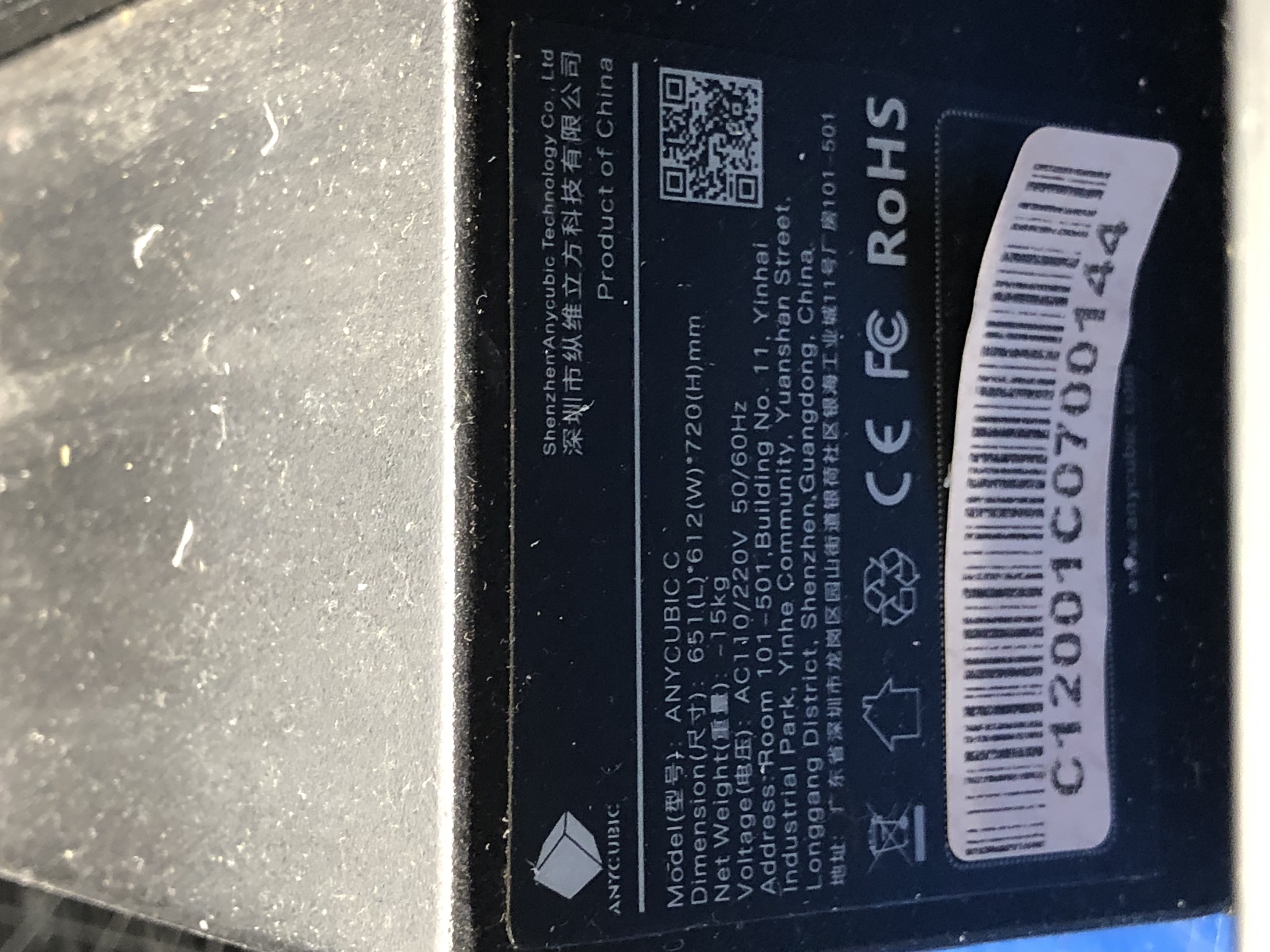 Anycubic Chiron 3D Printer 410x410x450mm Pre-Owned - Thumbnail 4