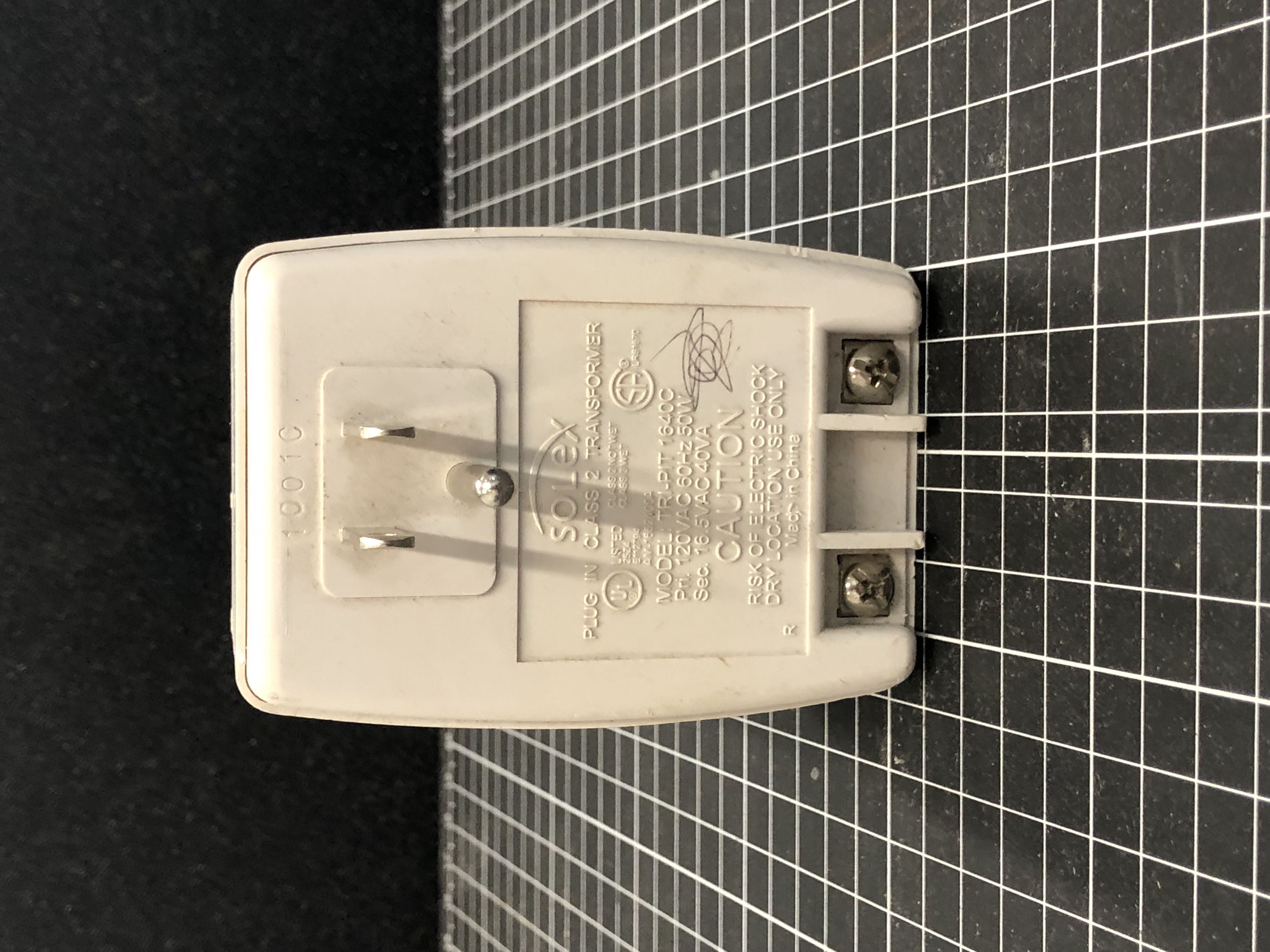 Solex TR-PIT 1640C Plug-In Transformer 120V 60Hz 50W Pre-Owned — image 1