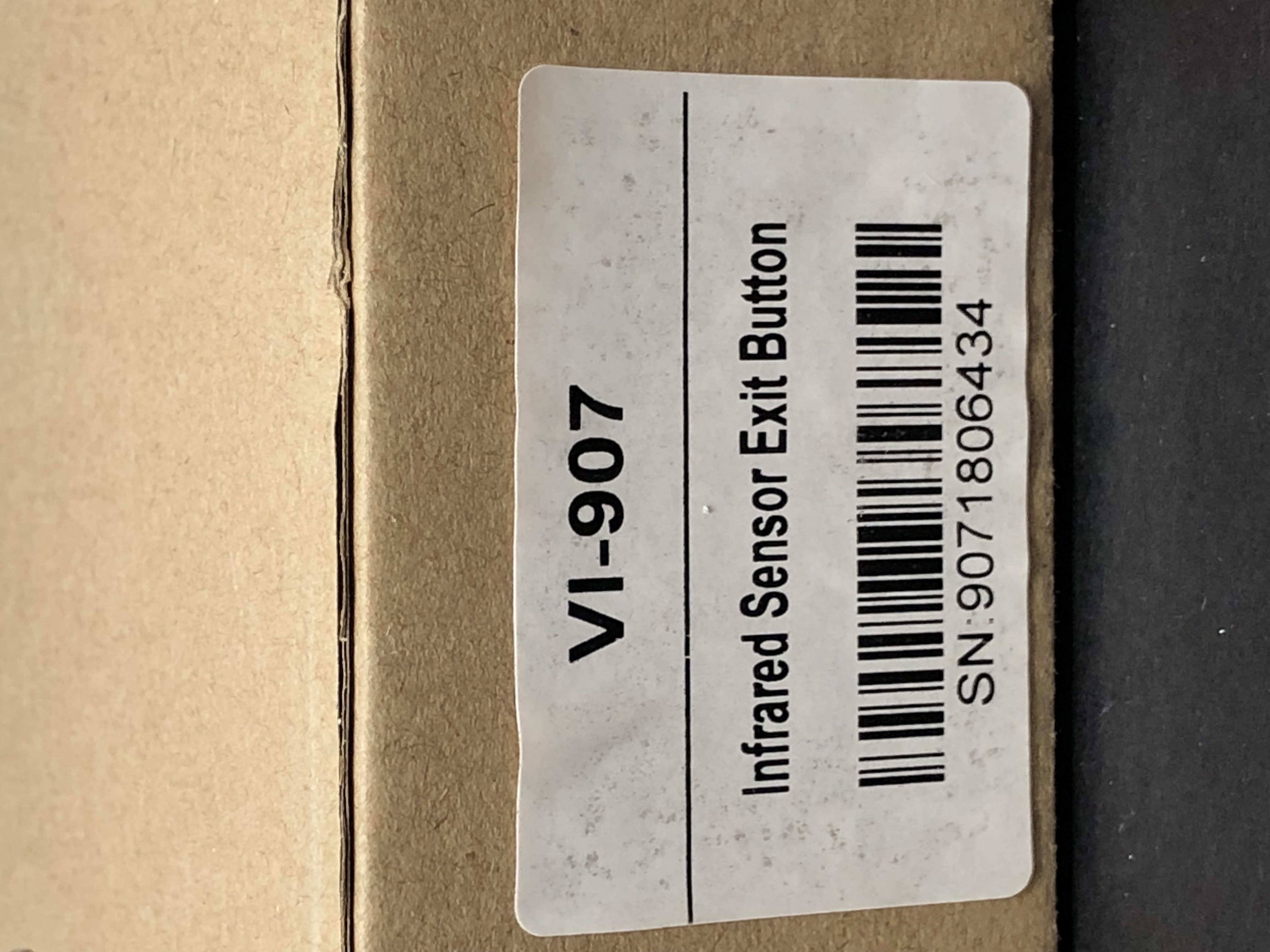 VI-907 Infrared Sensor Exit Button - New, No Touch Stainless Steel